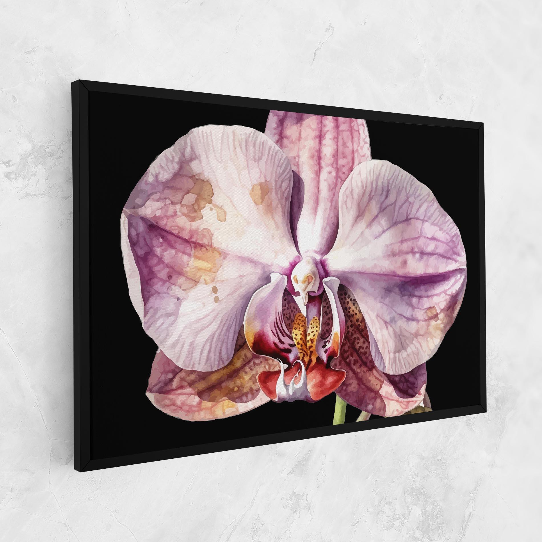 Leinwandbild Painted Orchid mockup 1