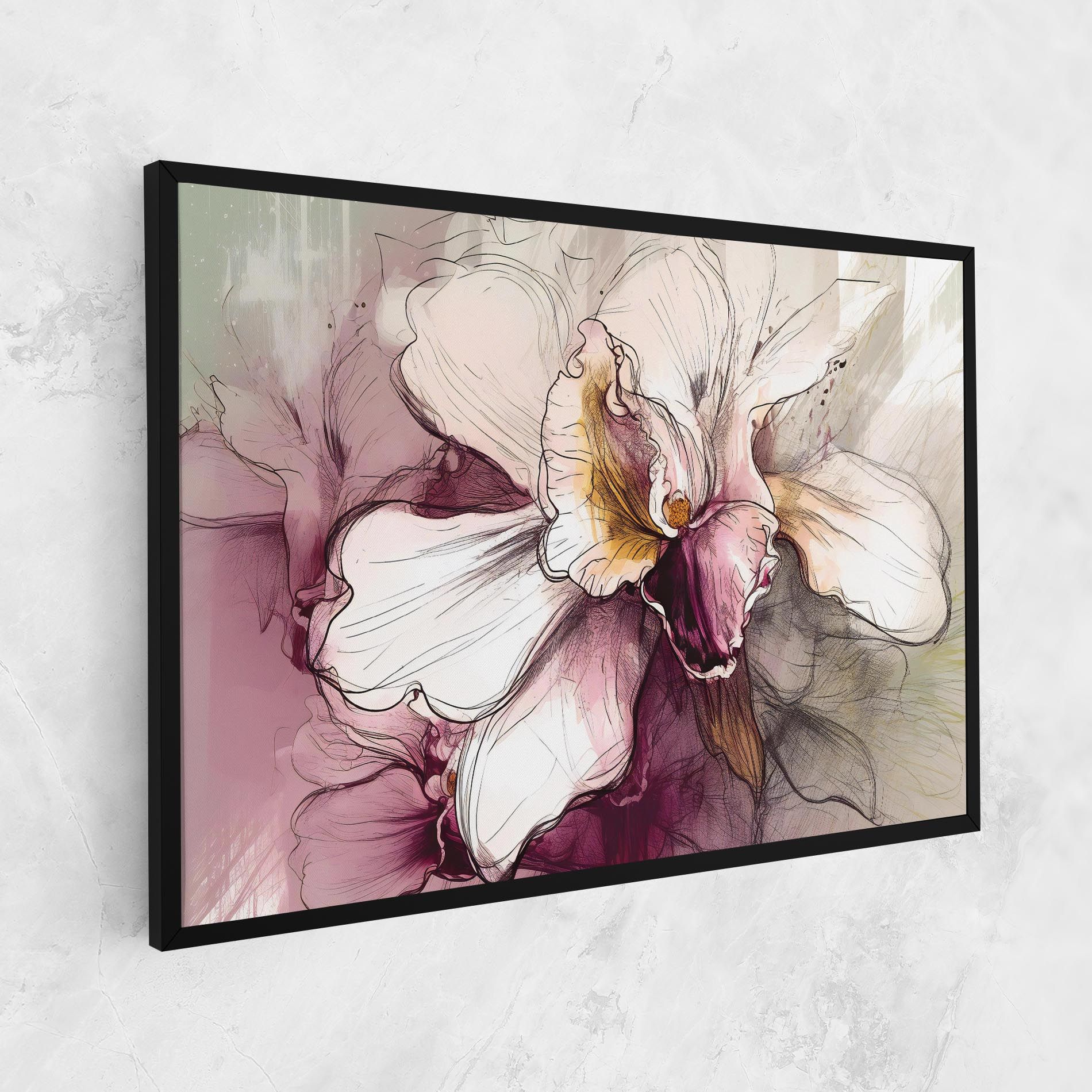 Painted Purple Orchid mockup 1