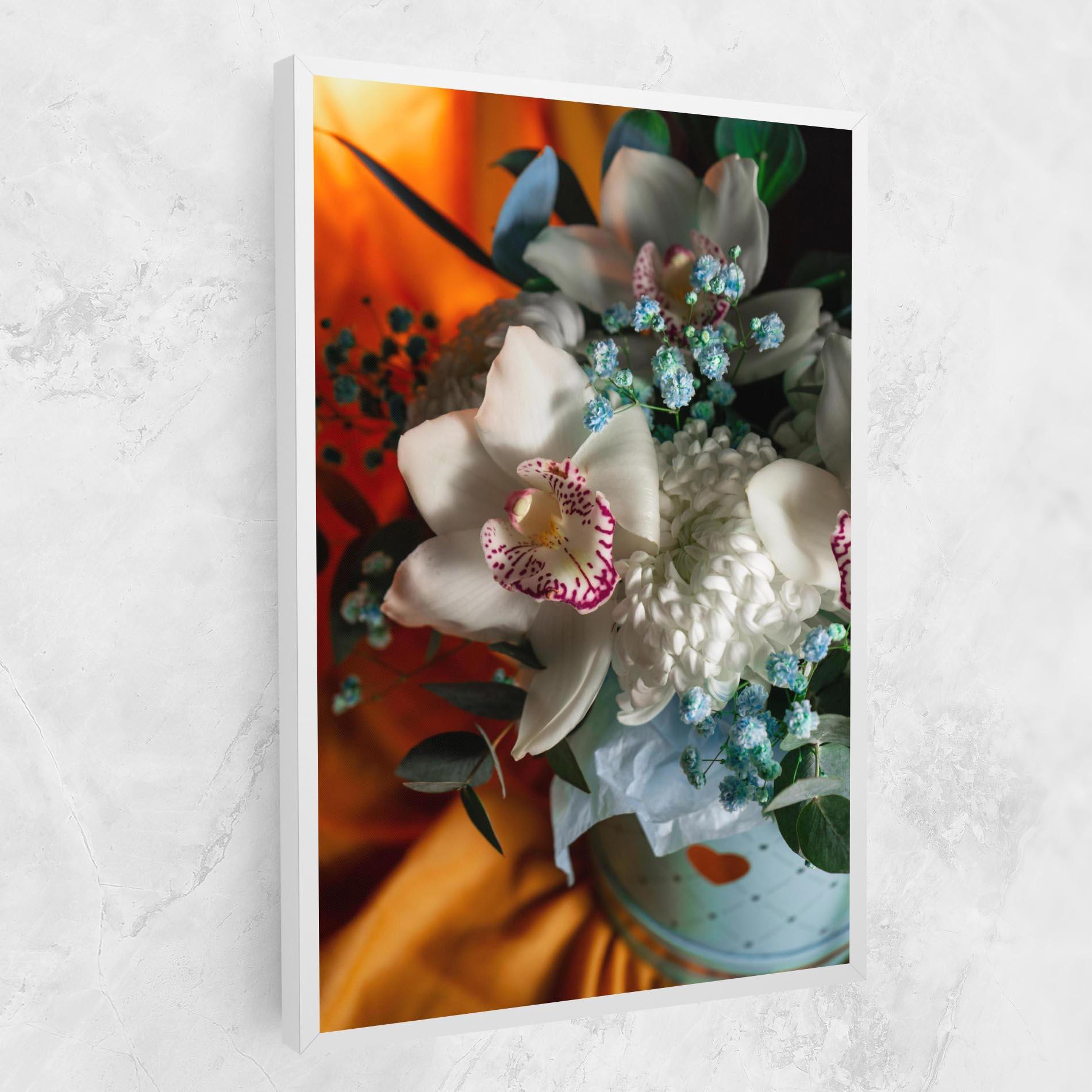 Leinwandbild Orchid In Vase mockup 1