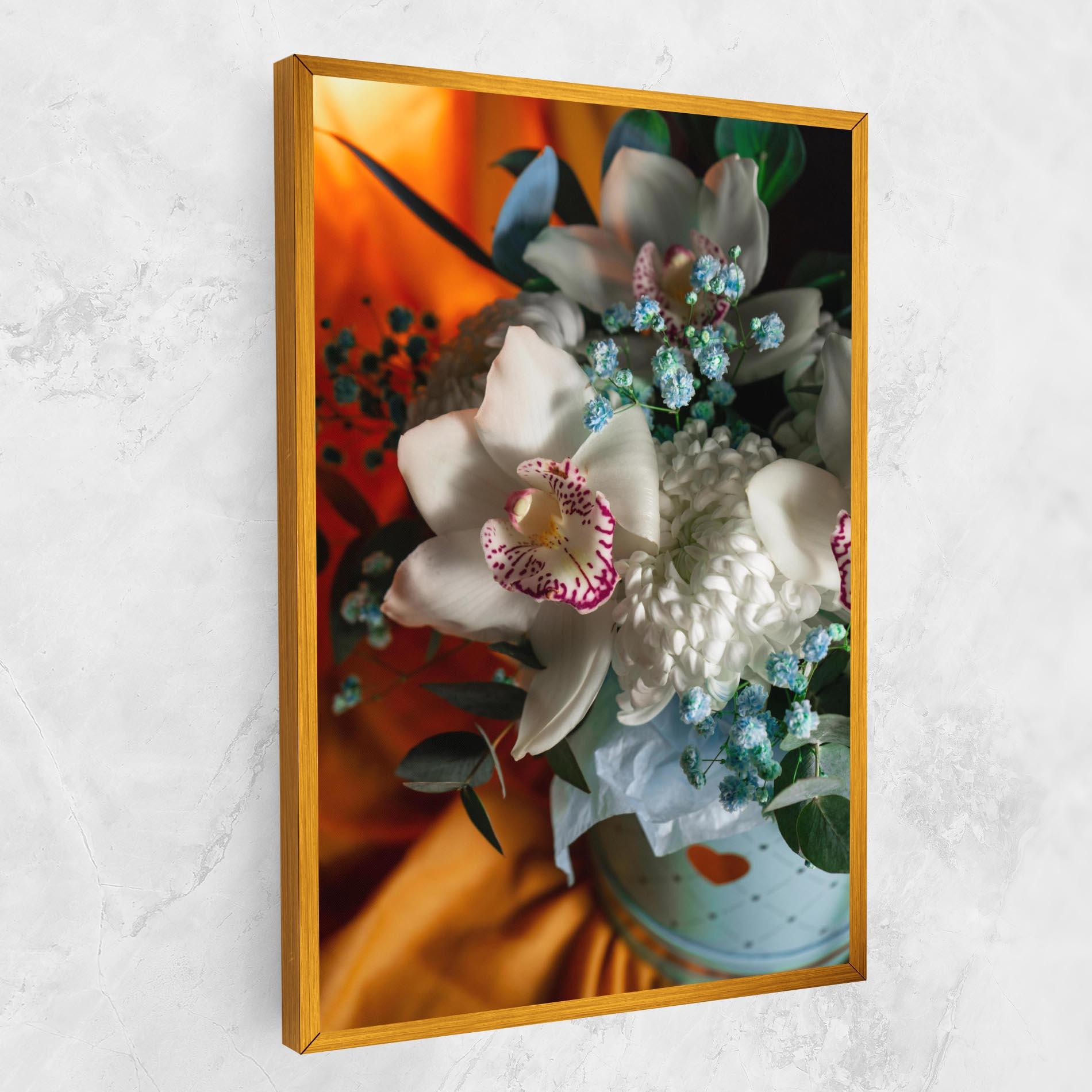 Leinwandbild Orchid In Vase mockup 1