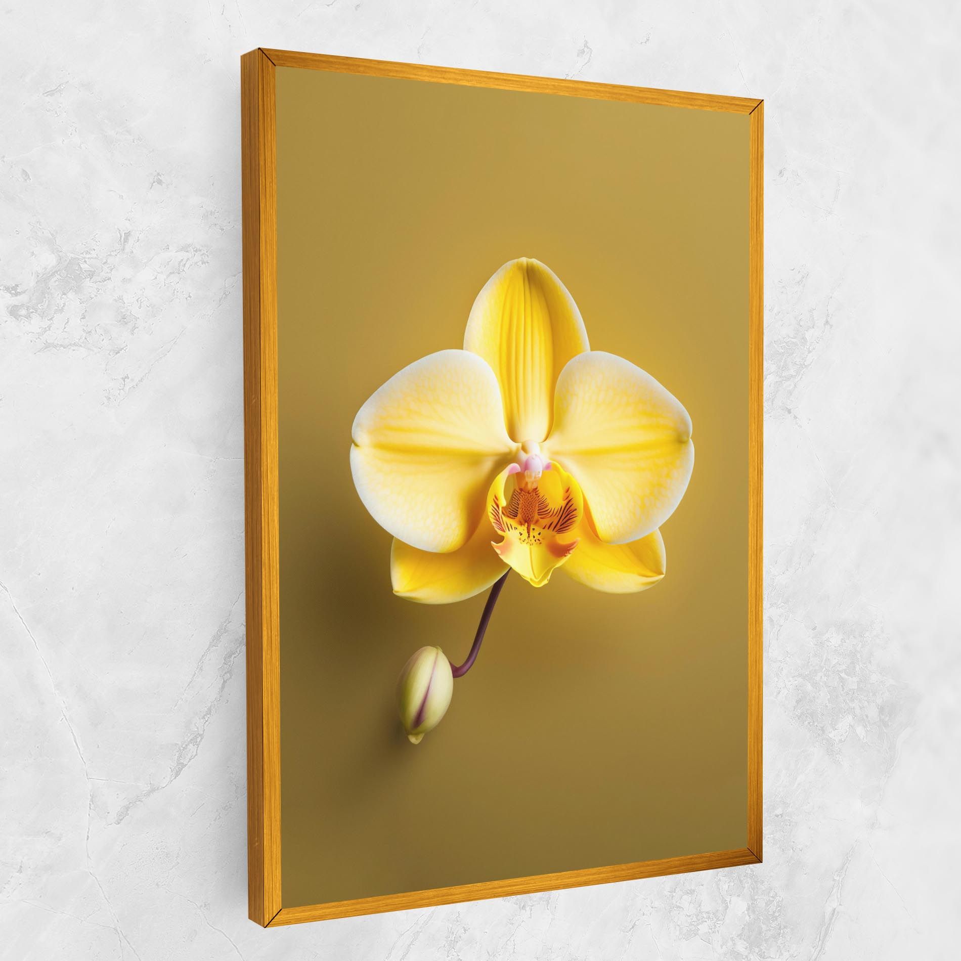 Pastel Yellow Orchid mockup 1