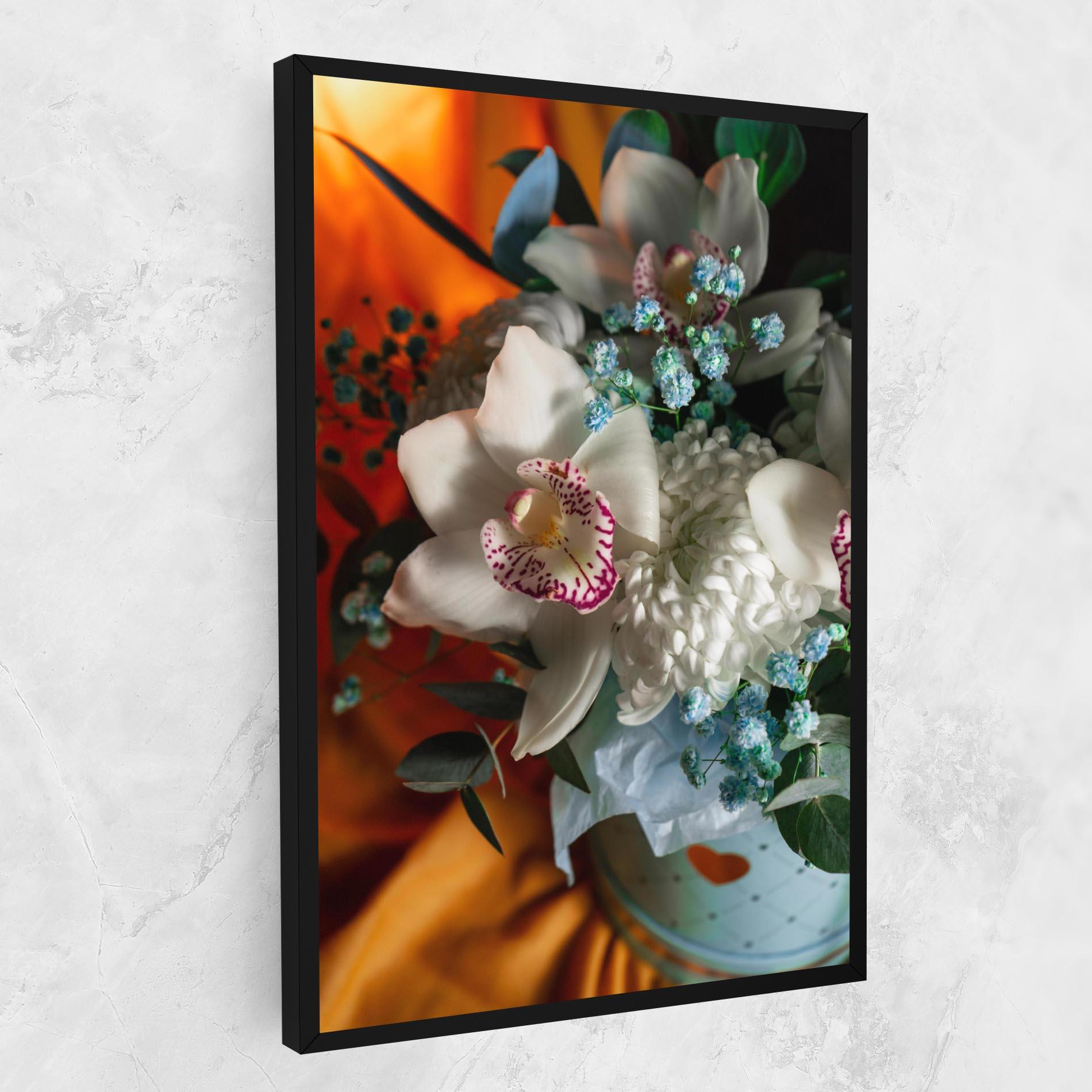Leinwandbild Orchid In Vase mockup 1