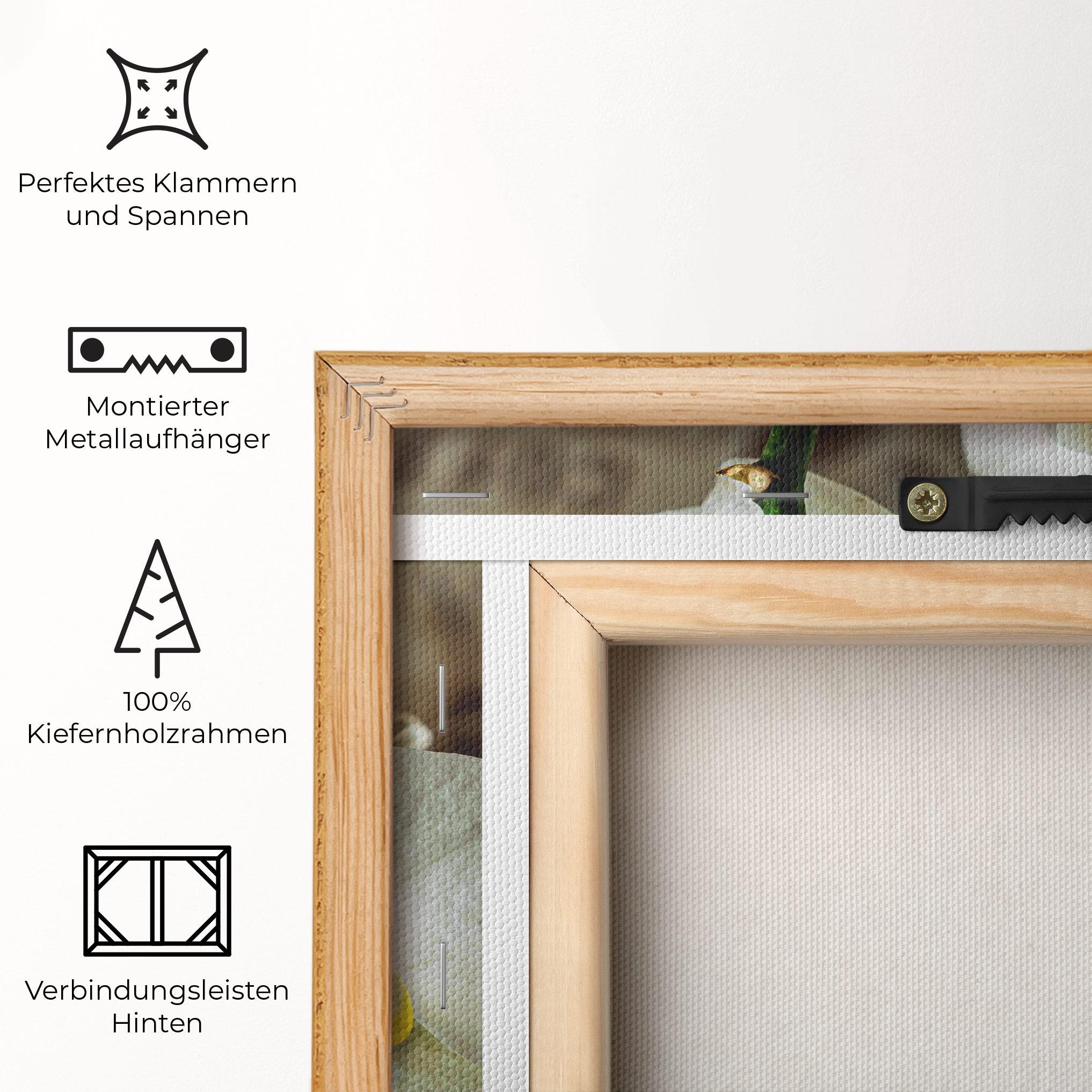 Leinwandbild Beautiful White Orchids mockup 5