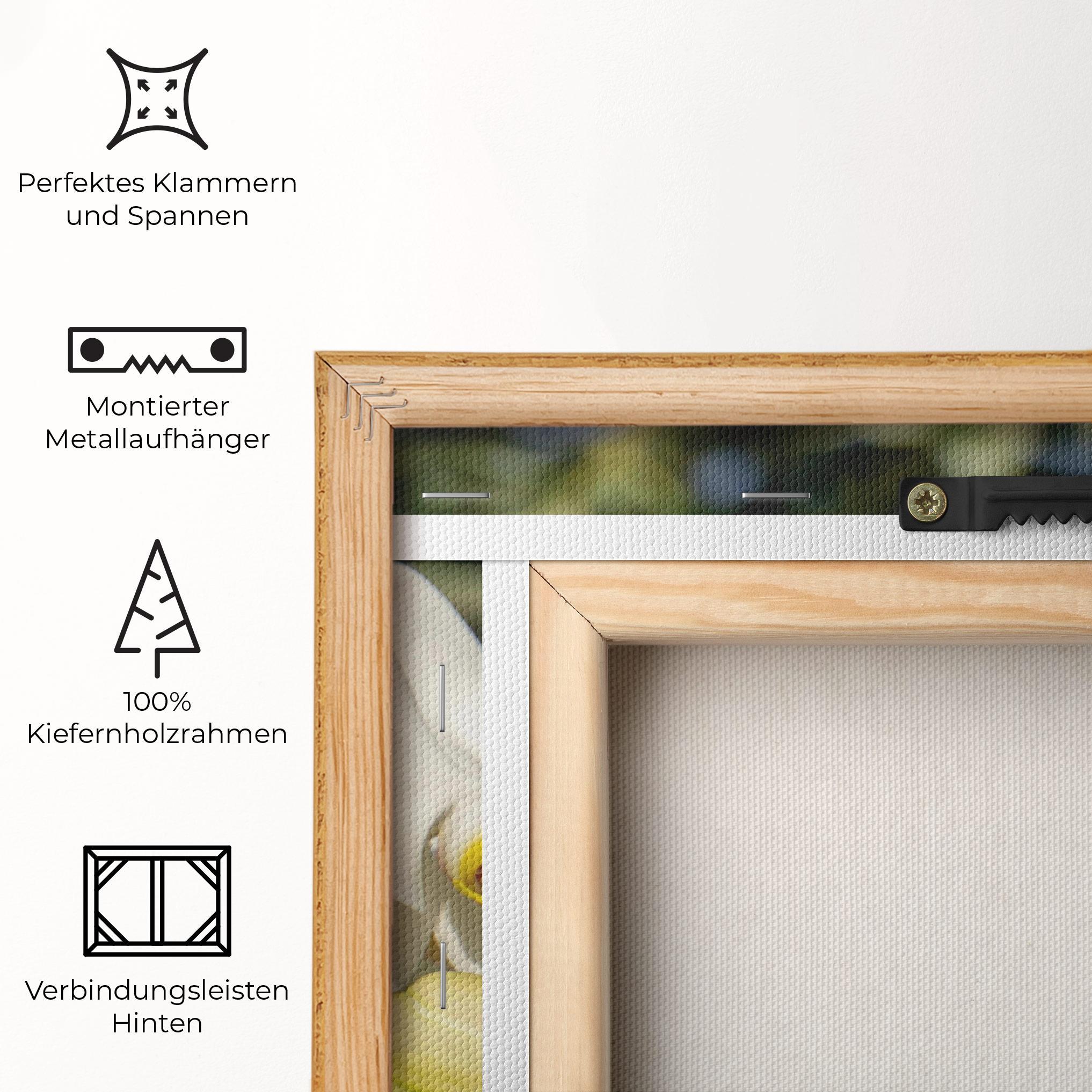 Leinwandbild Big Orchids In Nature mockup 5