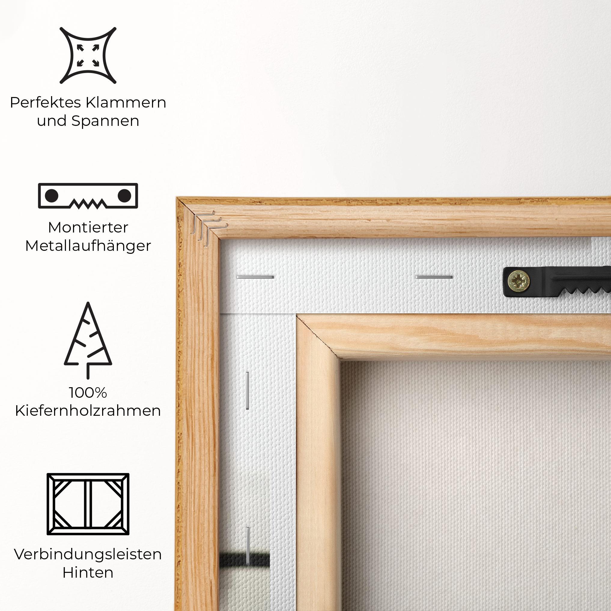 Leinwandbild Clean White Orchid mockup 5