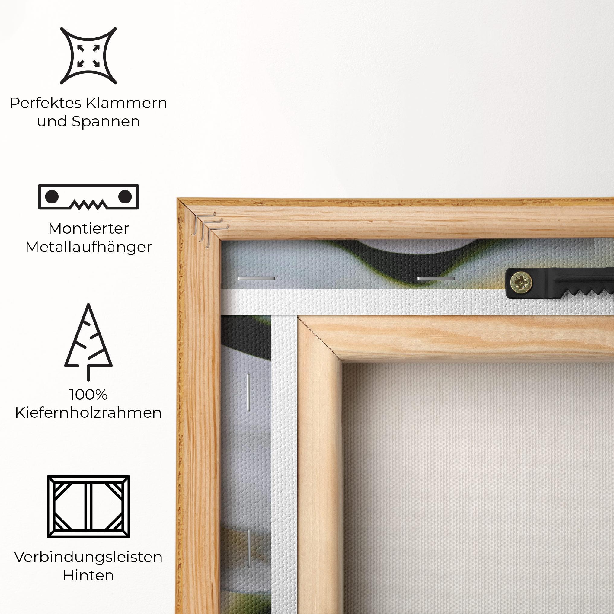 Leinwandbild Cream Orchid In Nature mockup 5