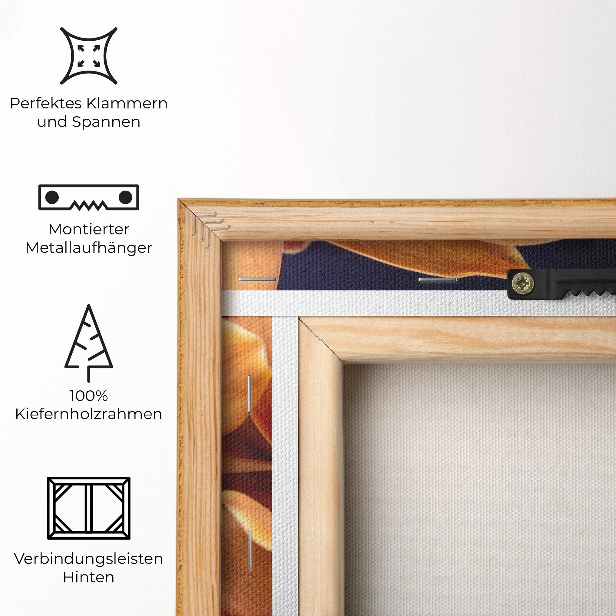 Leinwandbild Dirty Orange Orchid mockup 5