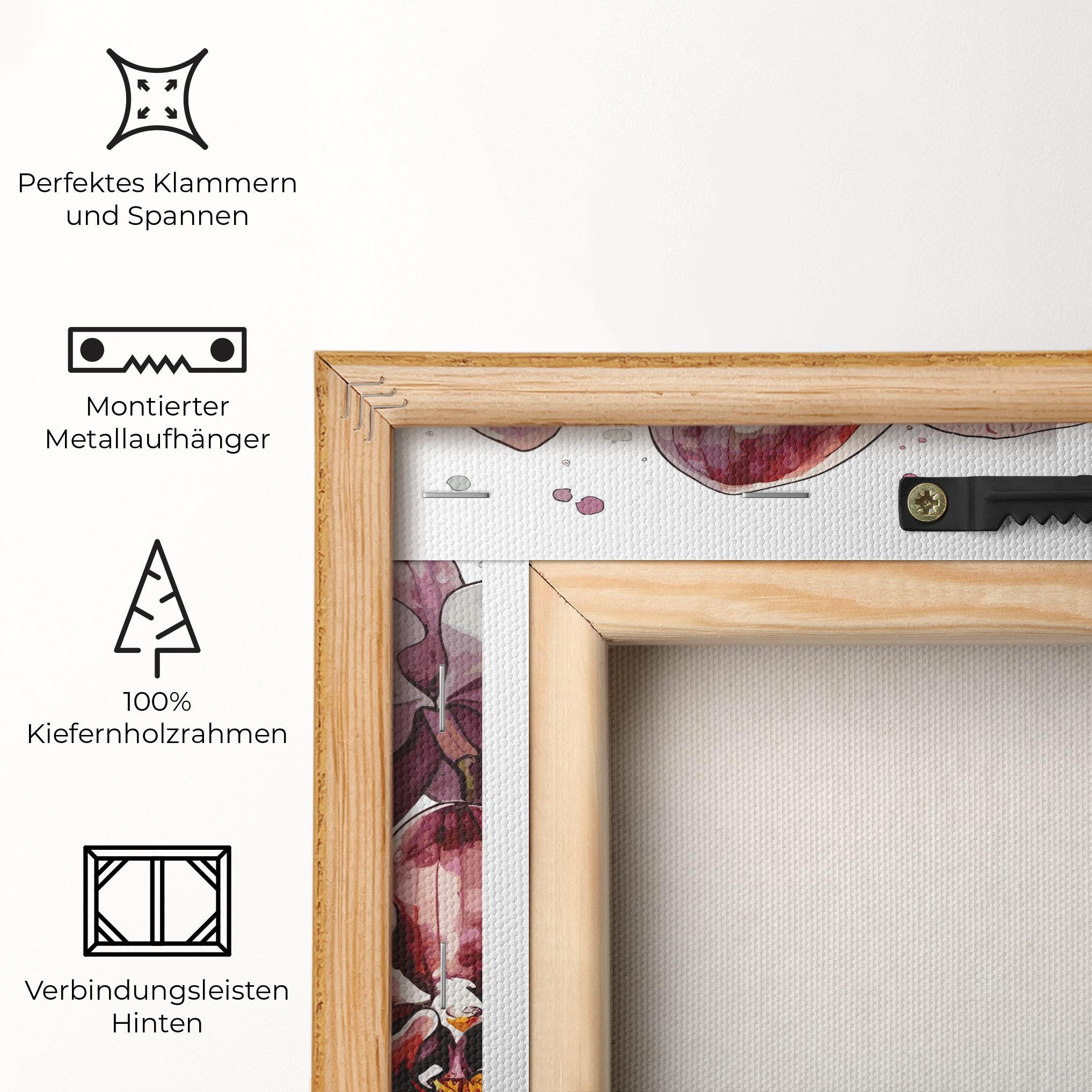 Leinwandbild Orchid Art mockup 5