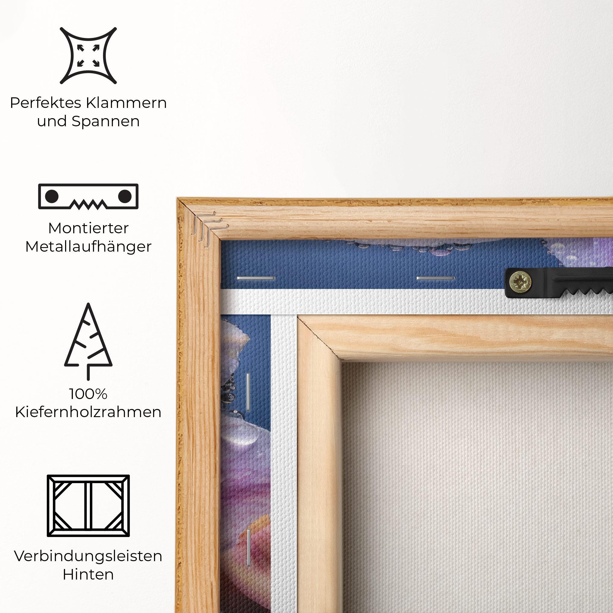 Leinwandbild Orchid In Rain mockup 5