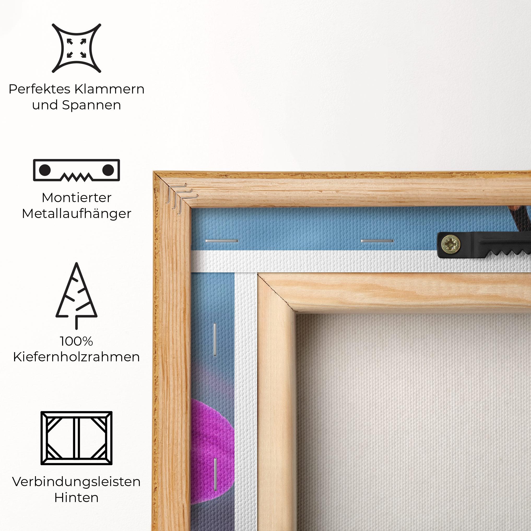 Leinwandbild Sky Purple Orchid mockup 5