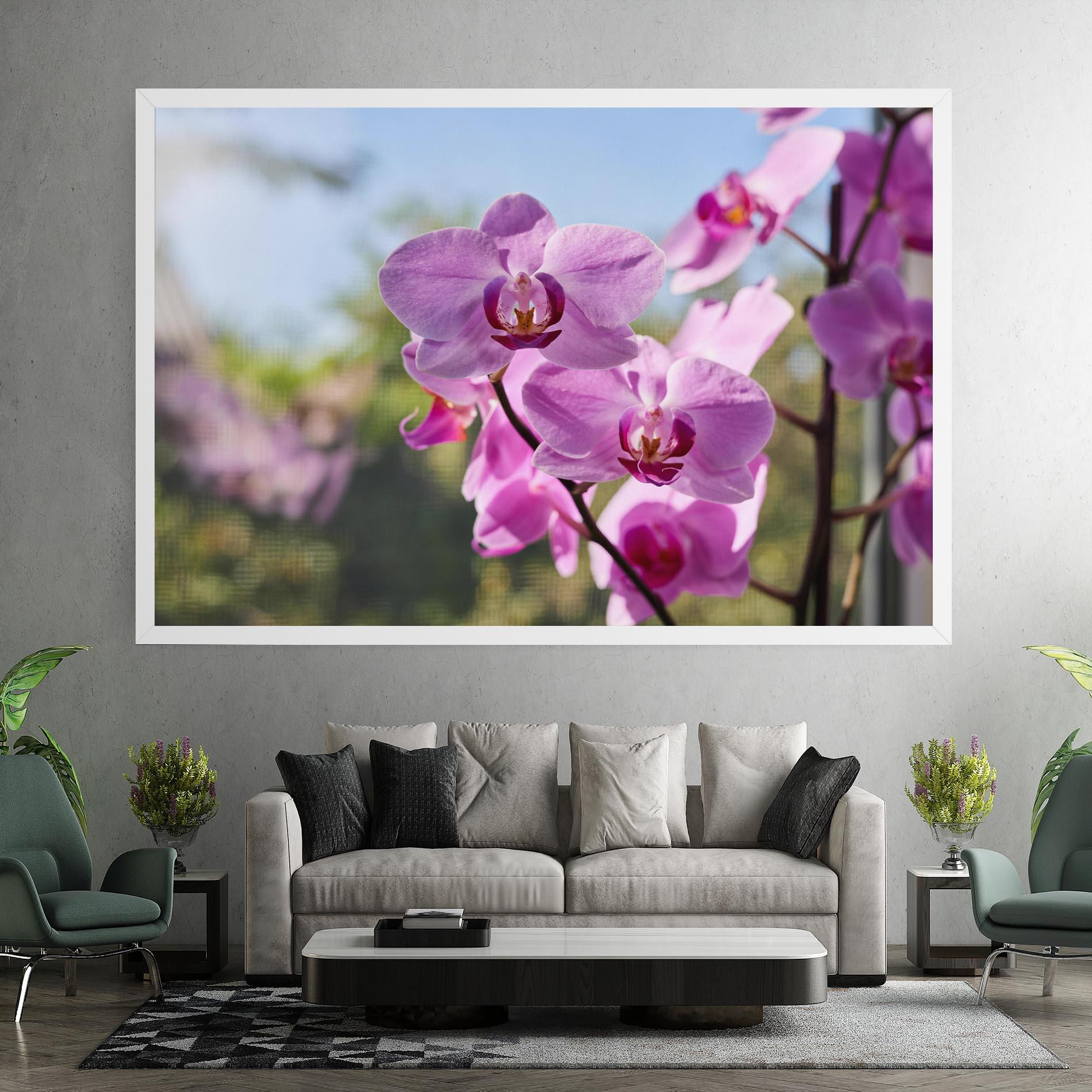 Leinwandbild Orchids In The Garden mockup 7