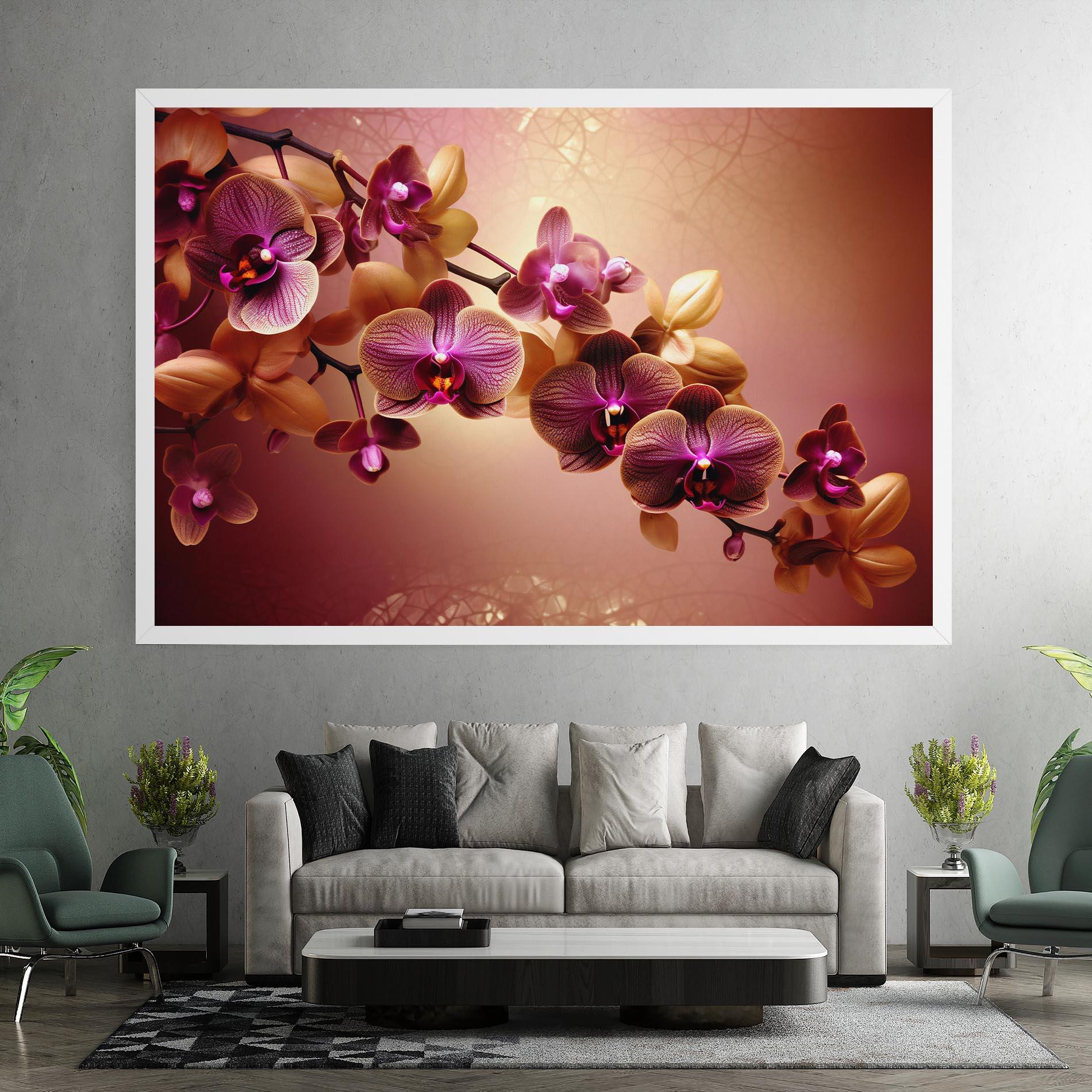 Leinwandbild Purple Cream Orchid mockup 7
