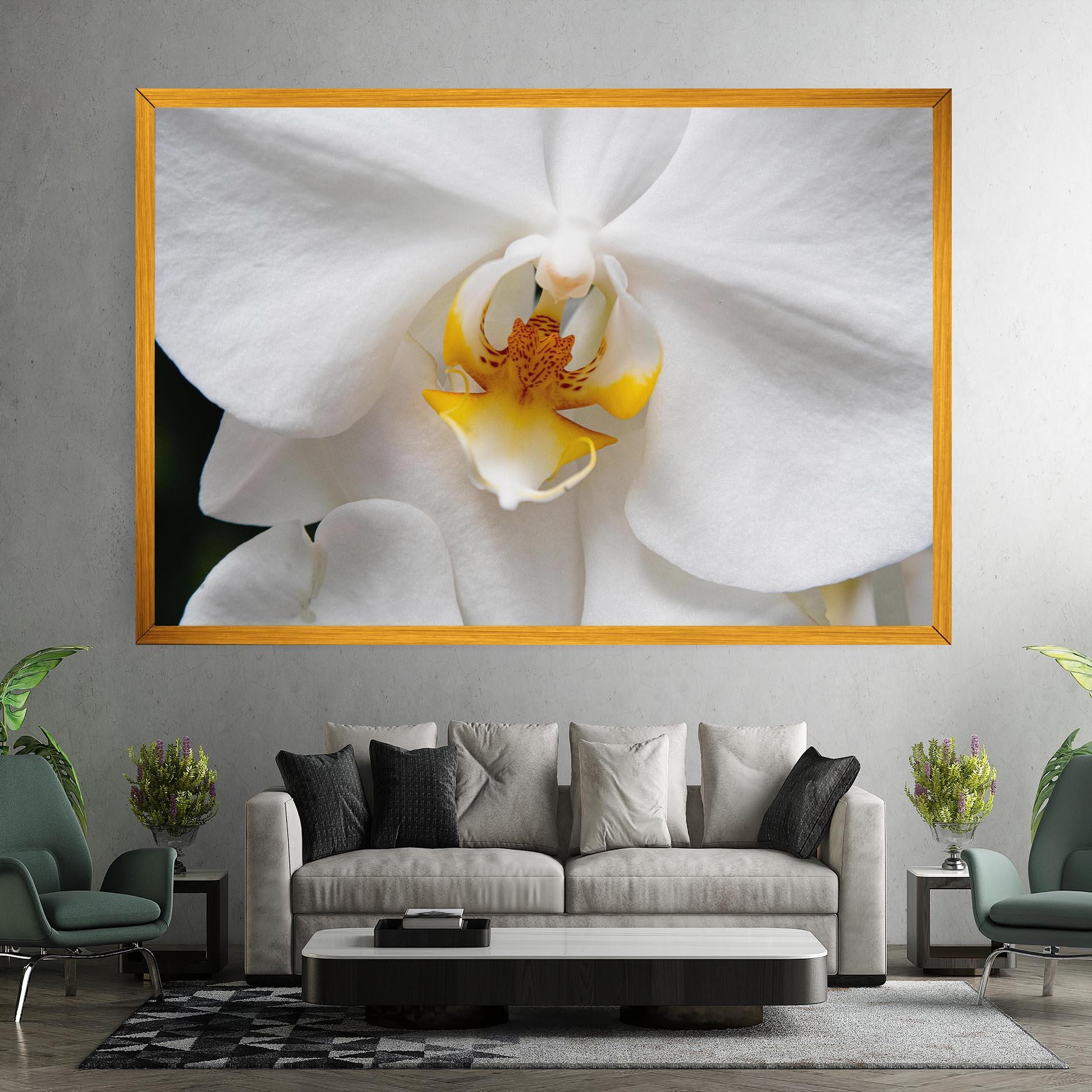 Leinwandbild Big Orchid Close Up mockup 7