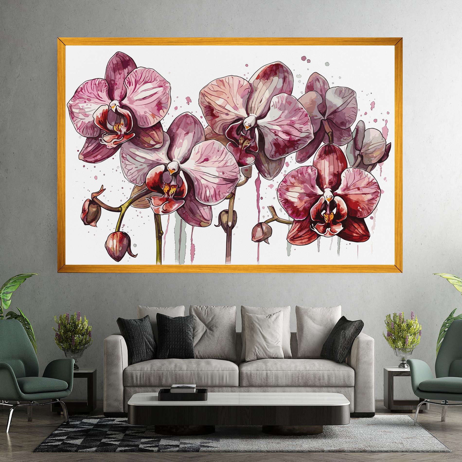 Leinwandbild Orchid Art mockup 7