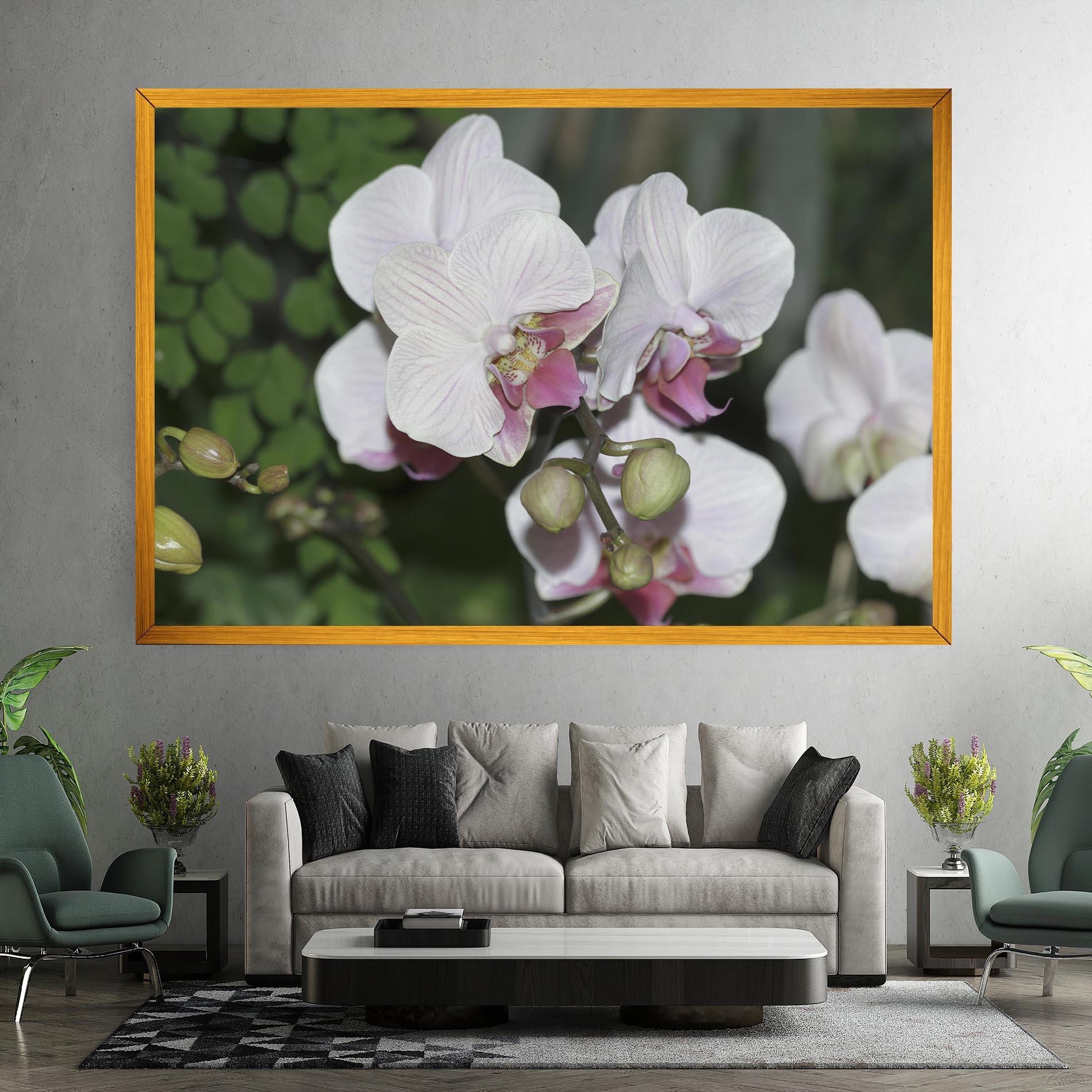 Leinwandbild Orchid Botanical Garden mockup 7