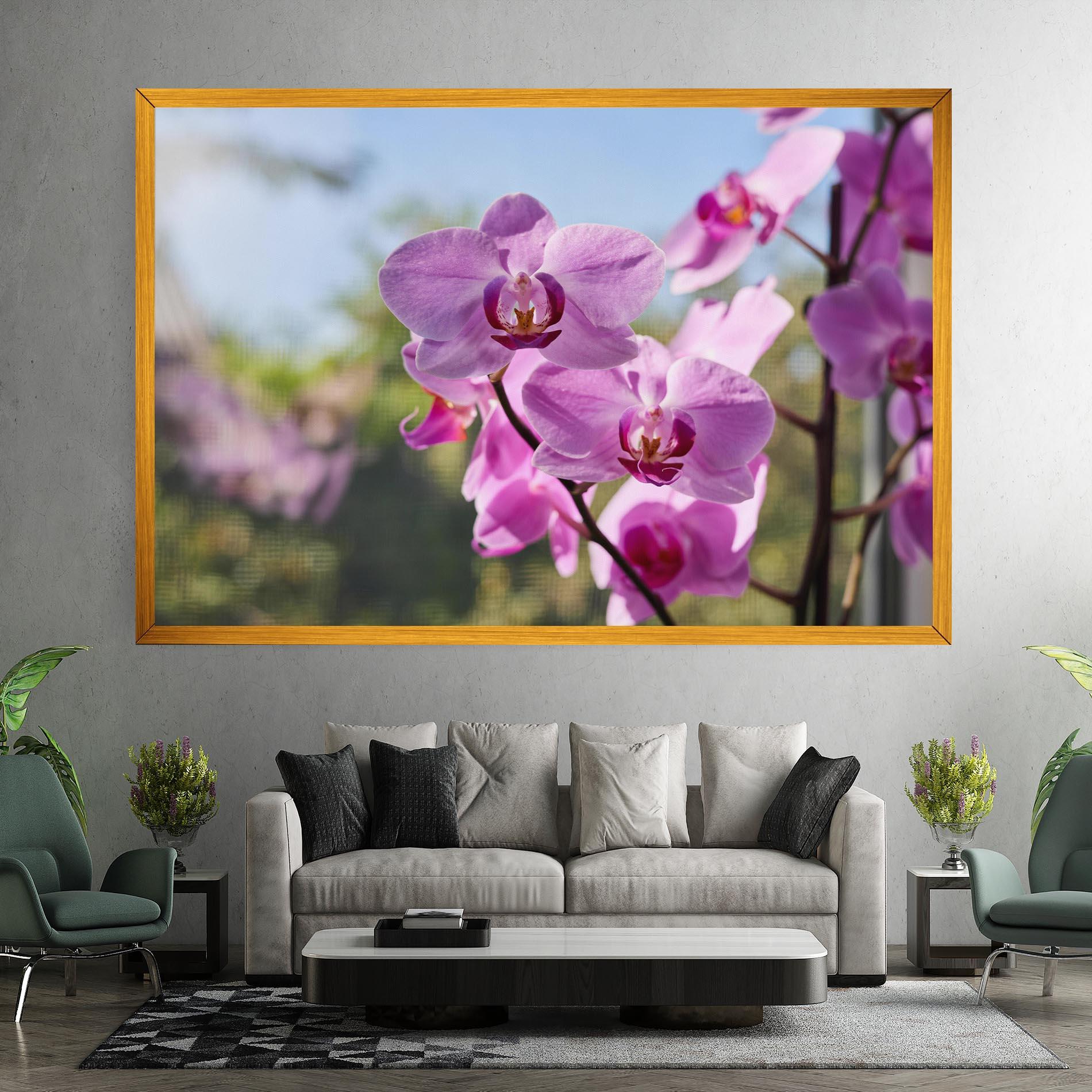 Leinwandbild Orchids In The Garden mockup 7