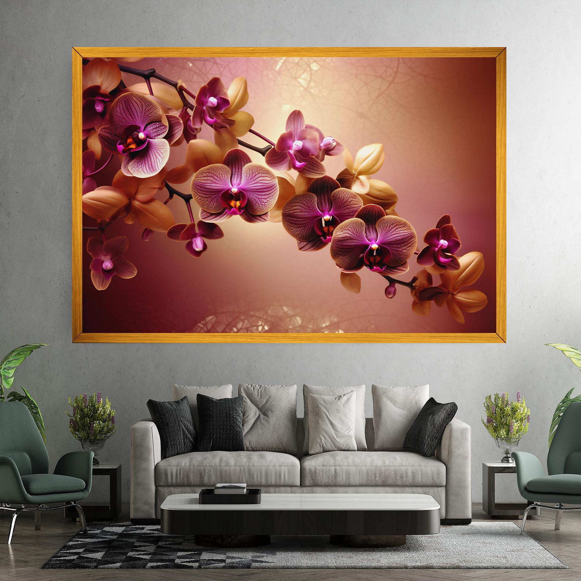 Leinwandbild Purple Cream Orchid mockup 7