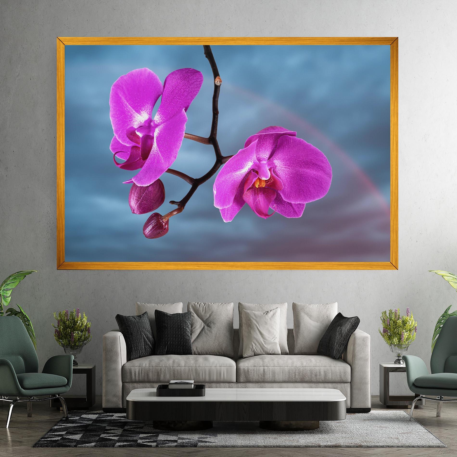 Leinwandbild Sky Purple Orchid mockup 7