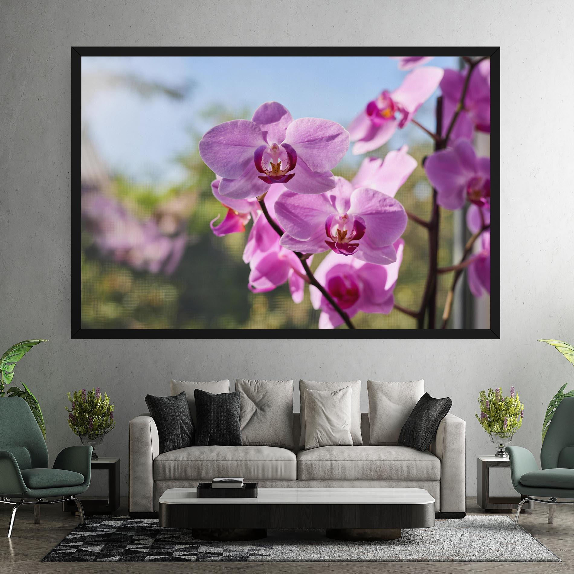 Leinwandbild Orchids In The Garden mockup 7