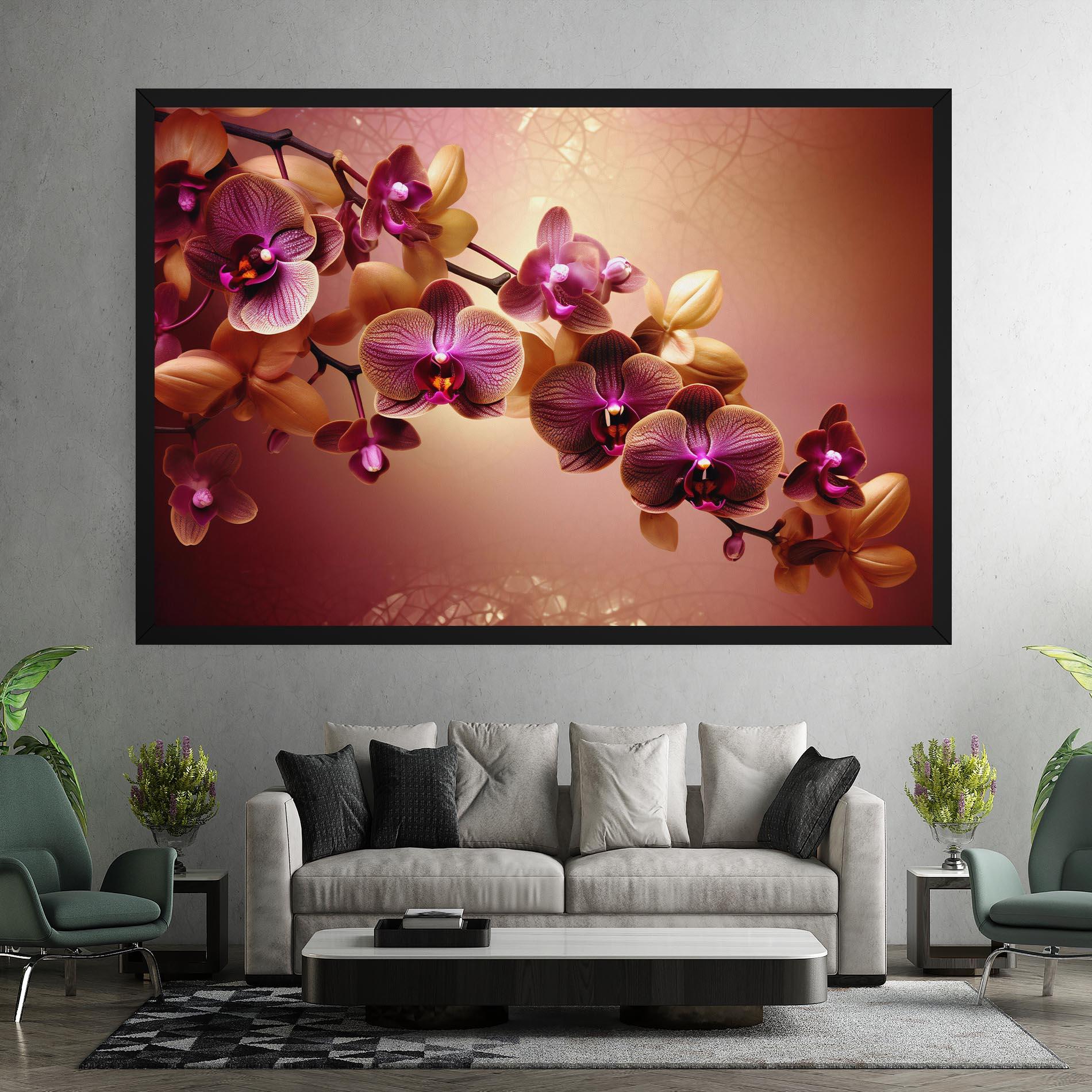 Leinwandbild Purple Cream Orchid mockup 7