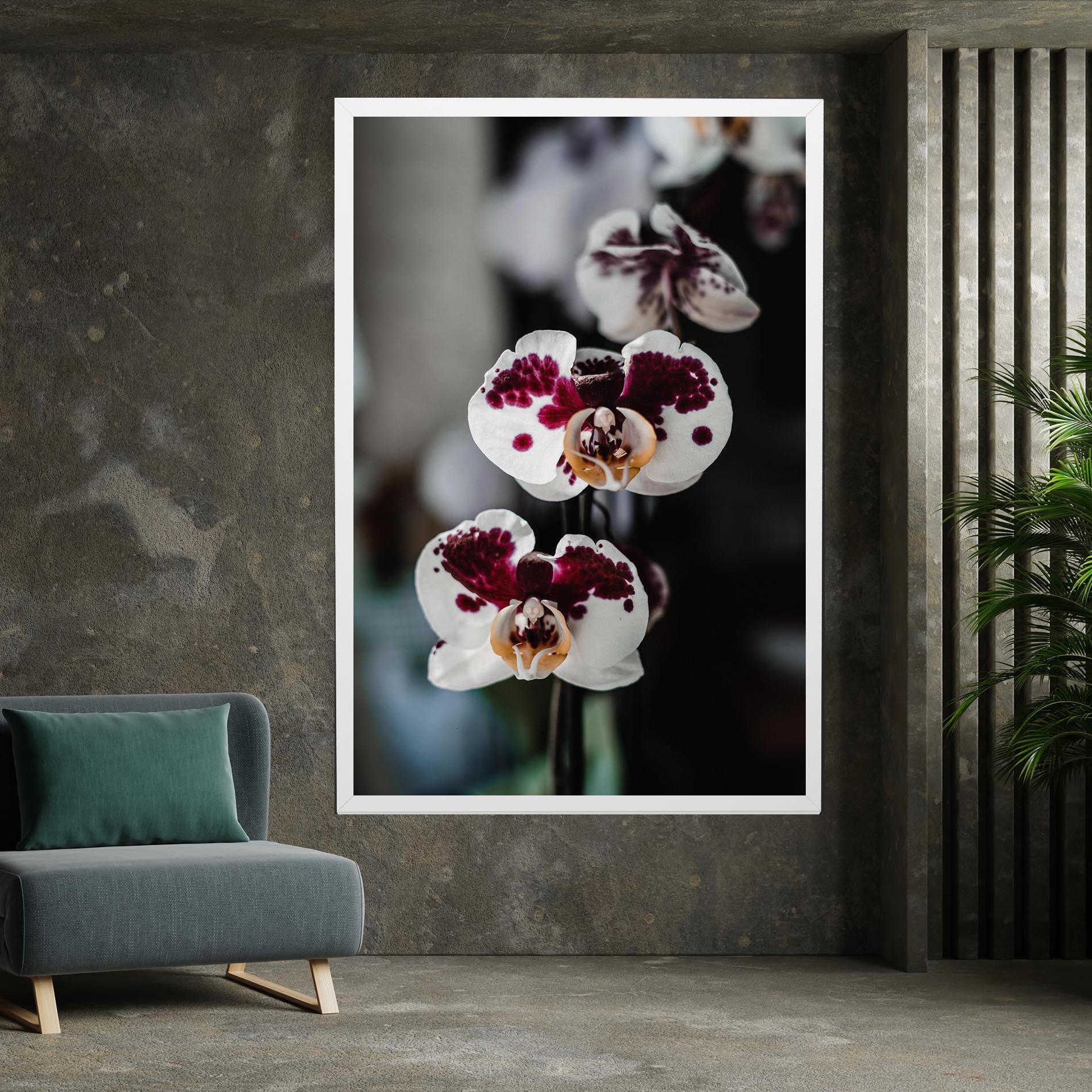 Leinwandbild Dark Purple Orchid mockup 7