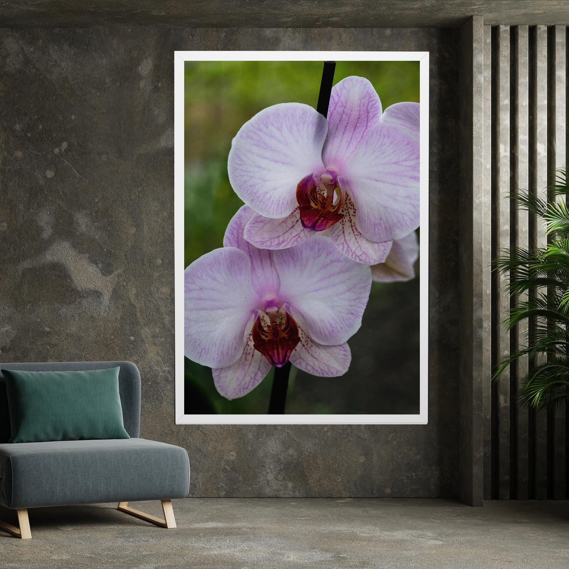 Leinwandbild Garden Light Purple Orchid mockup 7