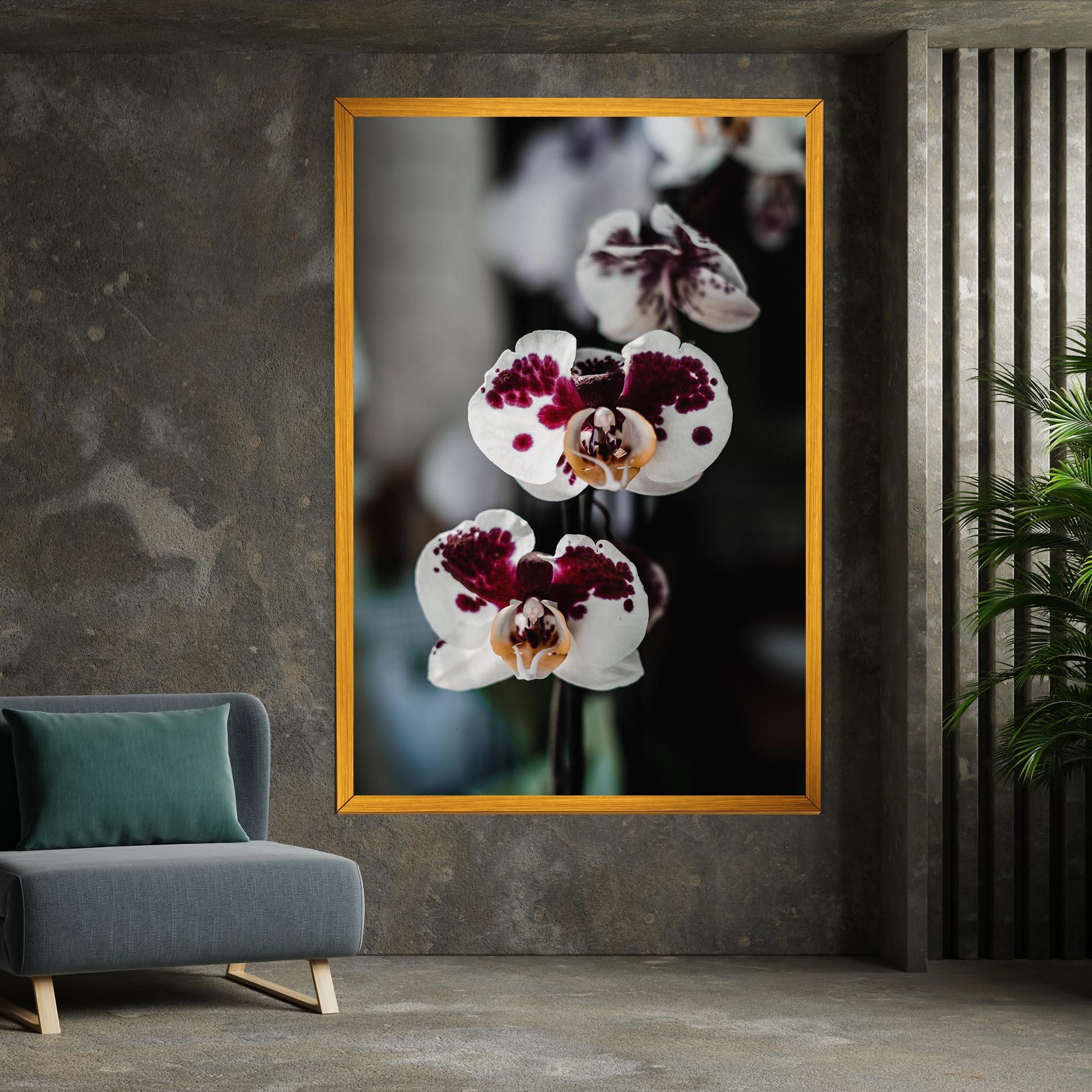 Leinwandbild Dark Purple Orchid mockup 7