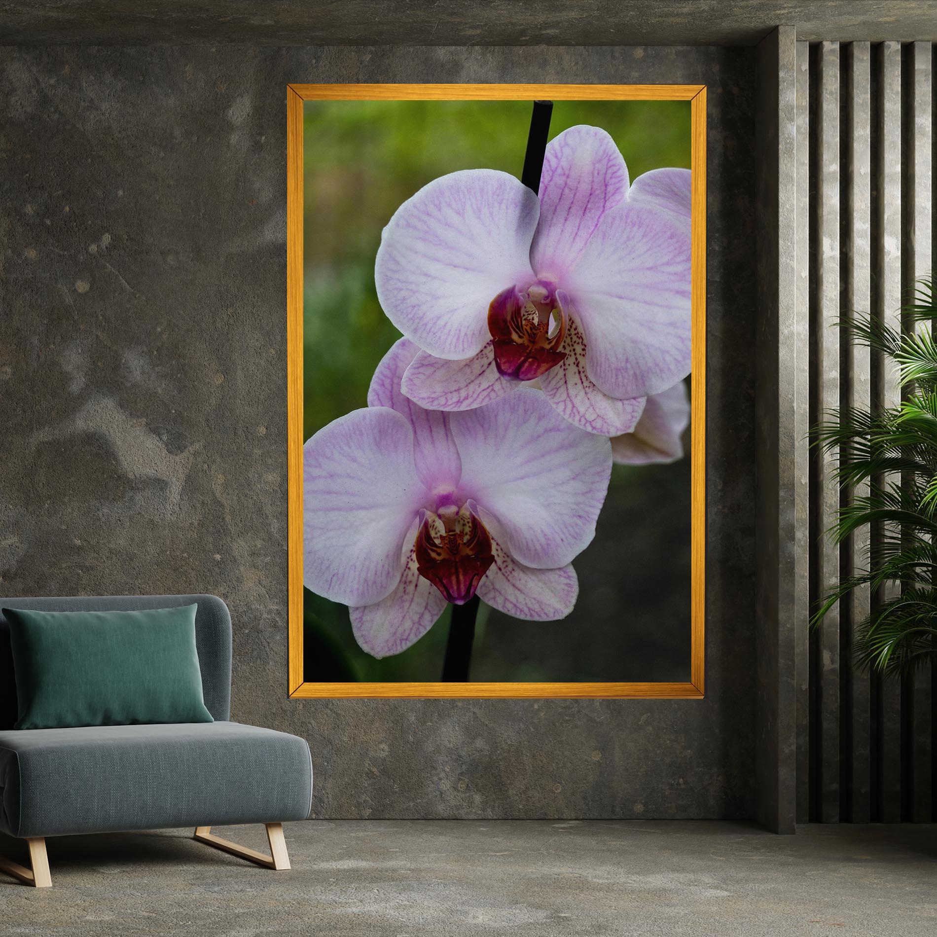 Leinwandbild Garden Light Purple Orchid mockup 7