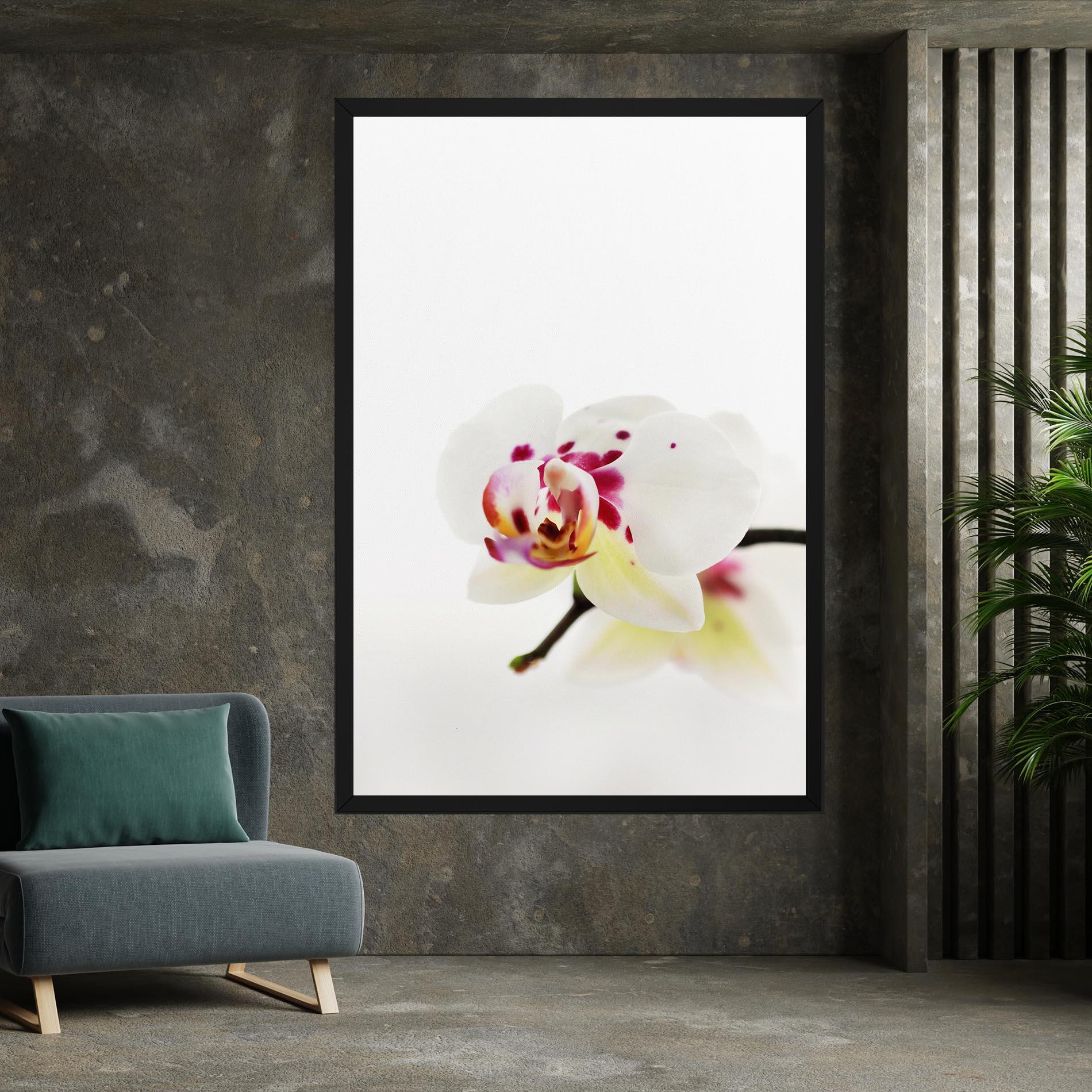 Leinwandbild Clean White Orchid mockup 7