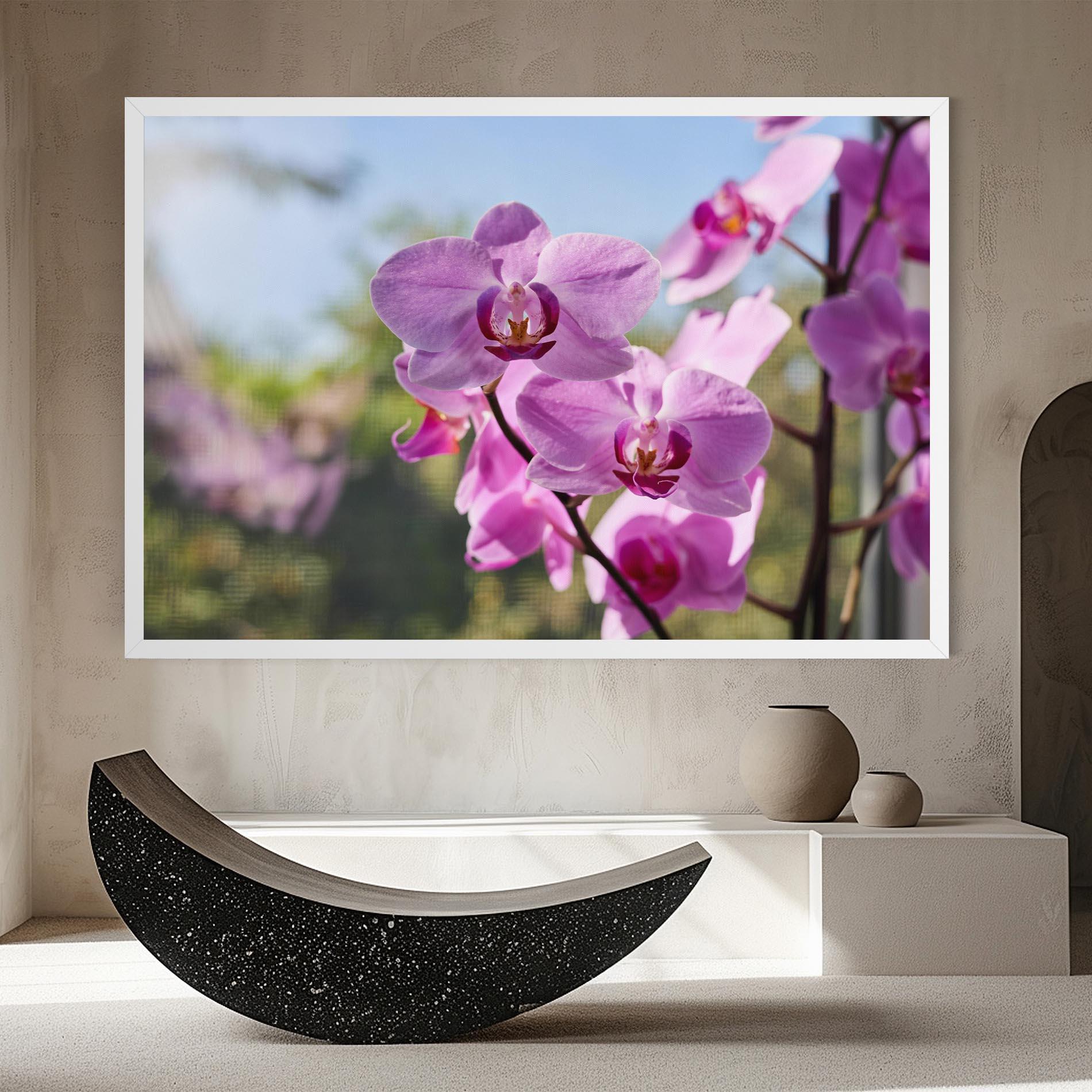 Leinwandbild Orchids In The Garden mockup 8