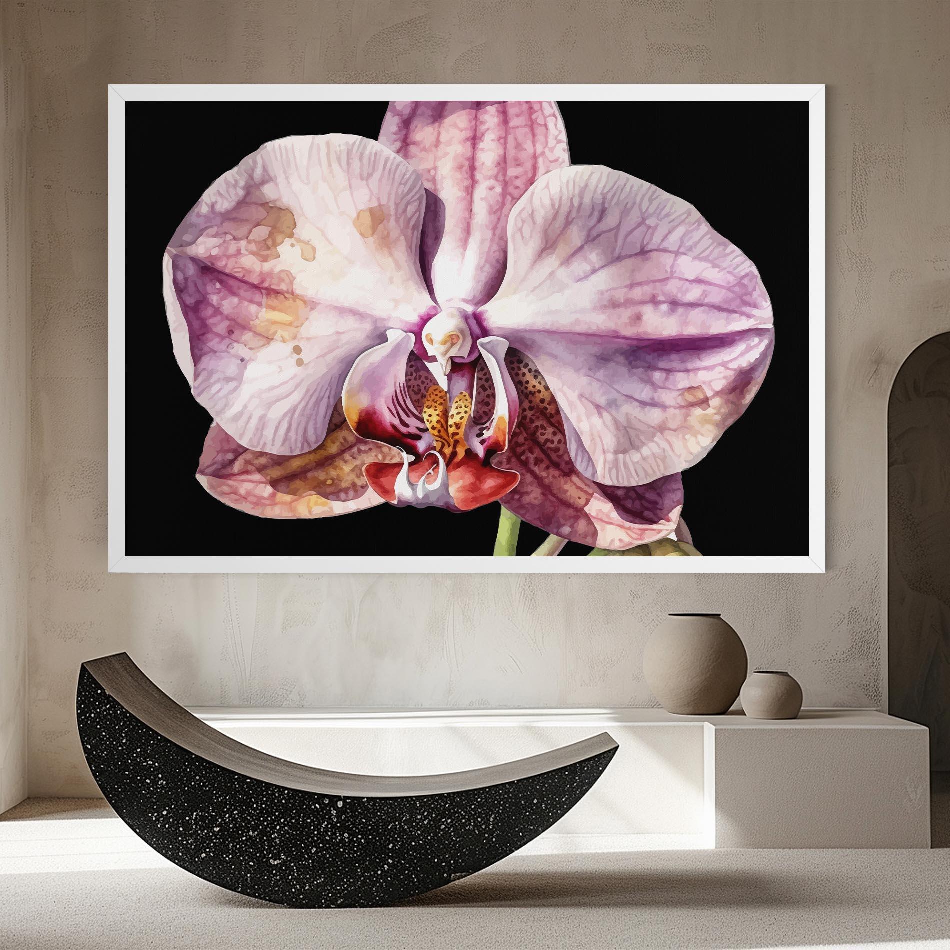 Leinwandbild Painted Orchid mockup 8