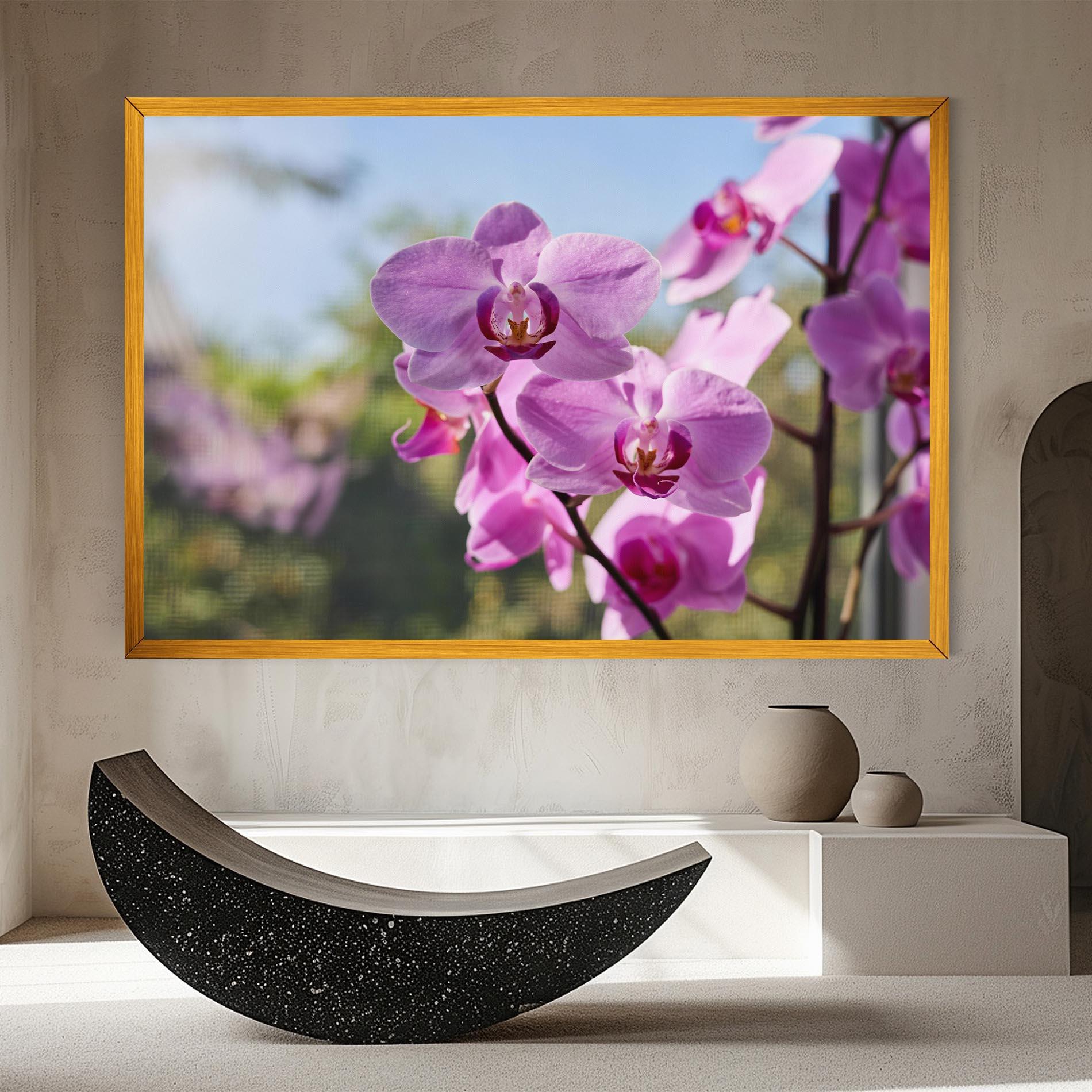 Leinwandbild Orchids In The Garden mockup 8