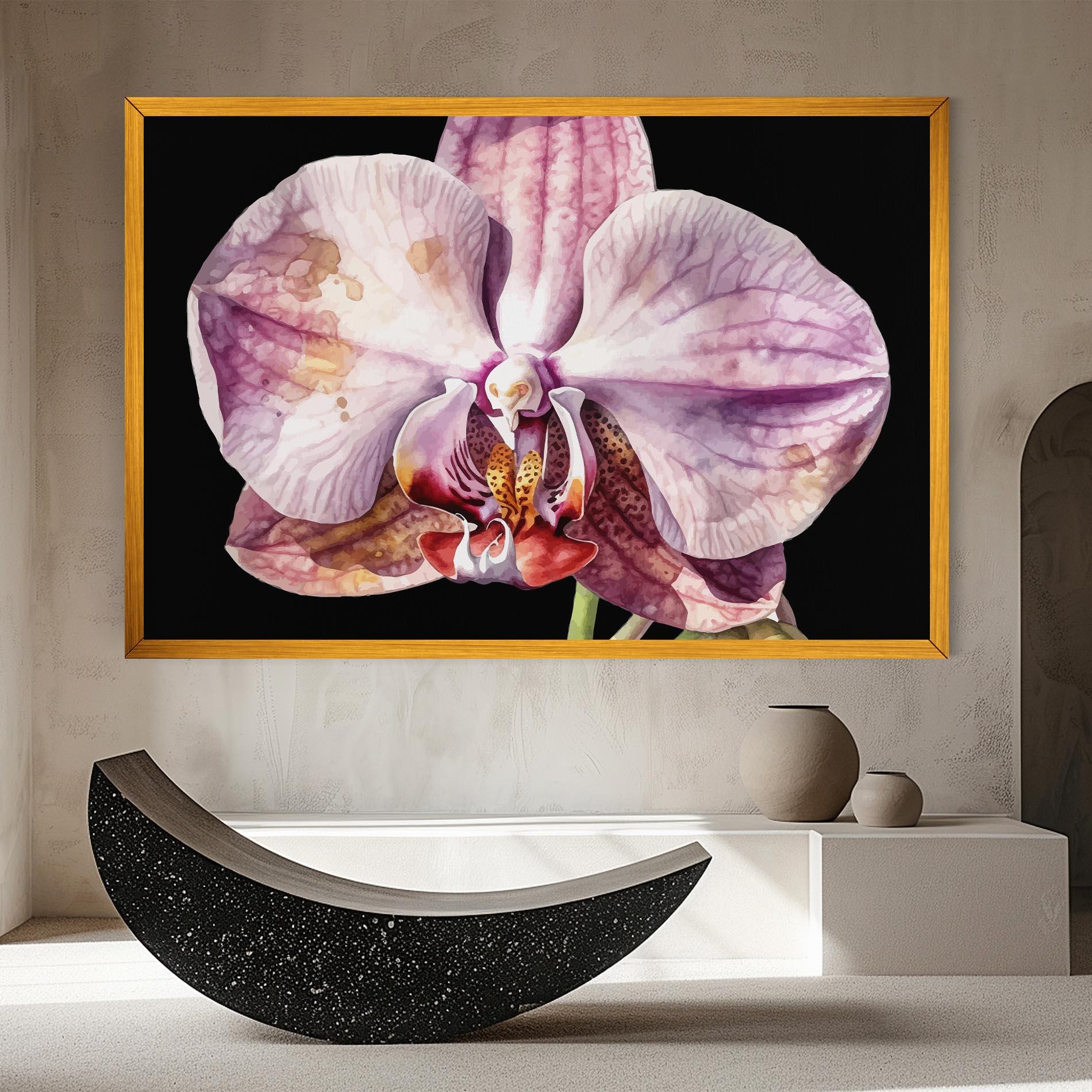 Leinwandbild Painted Orchid mockup 8