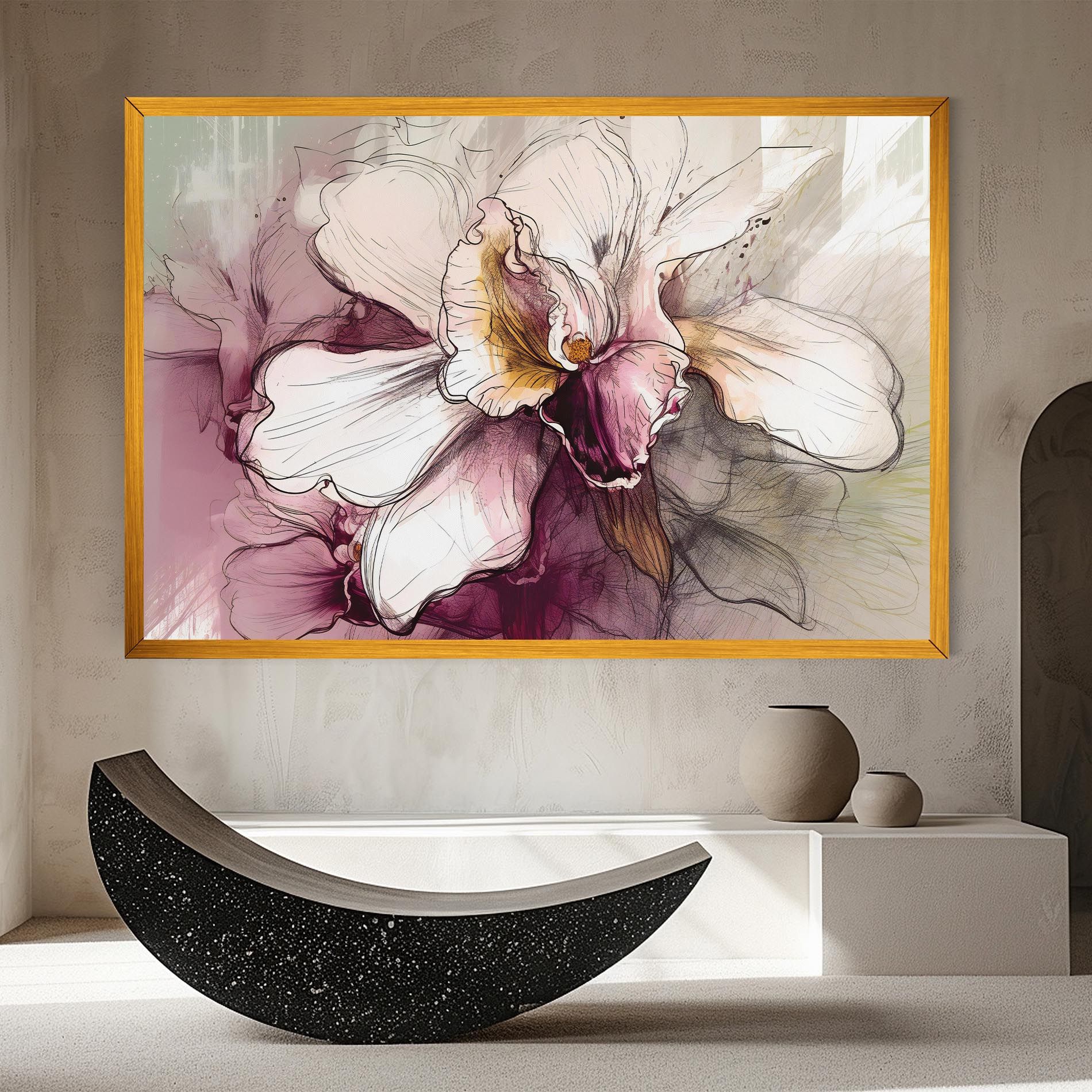 Painted Purple Orchid mockup 8