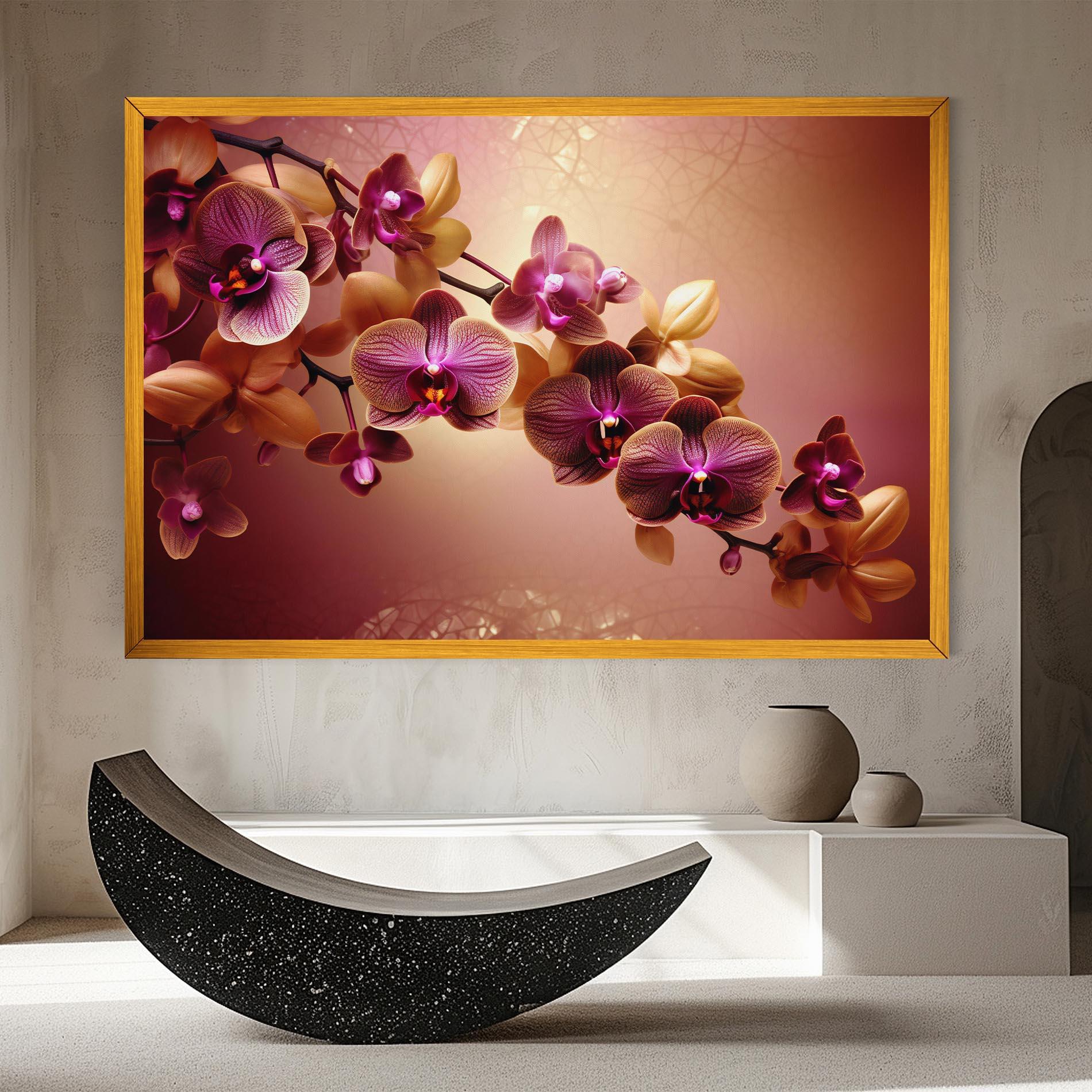 Leinwandbild Purple Cream Orchid mockup 8