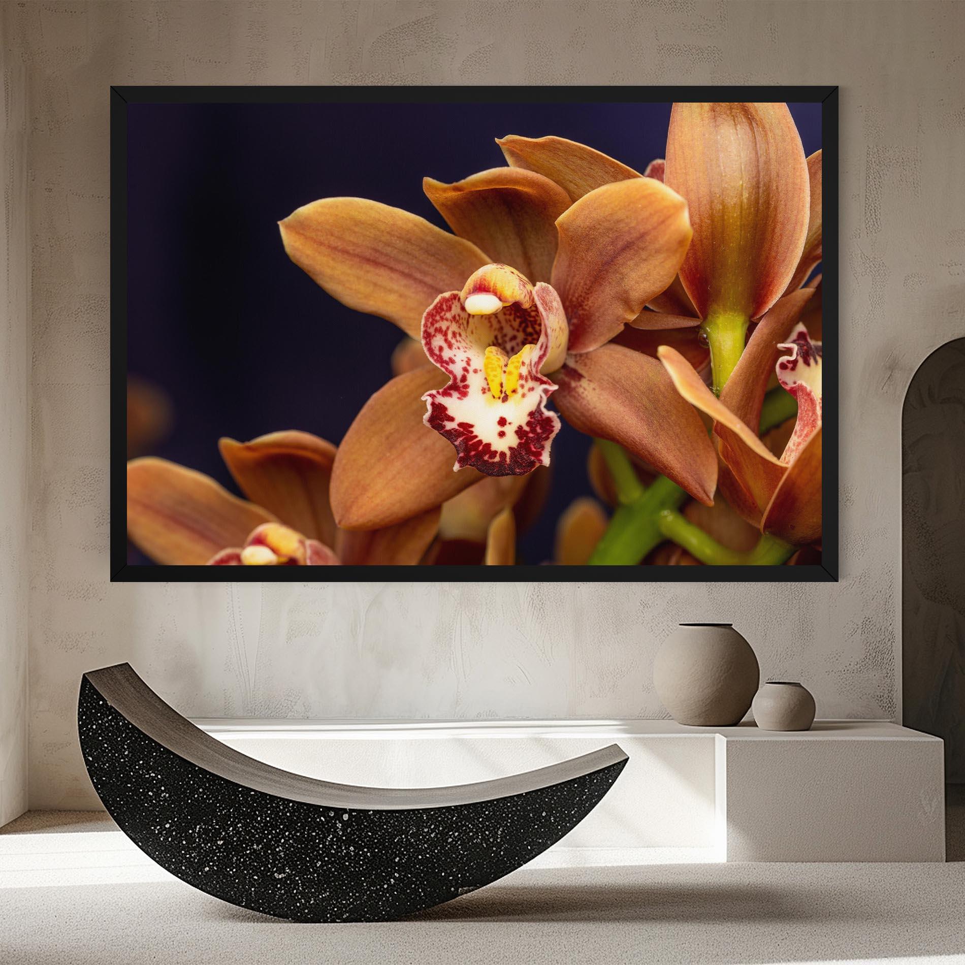 Leinwandbild Dirty Orange Orchid mockup 8