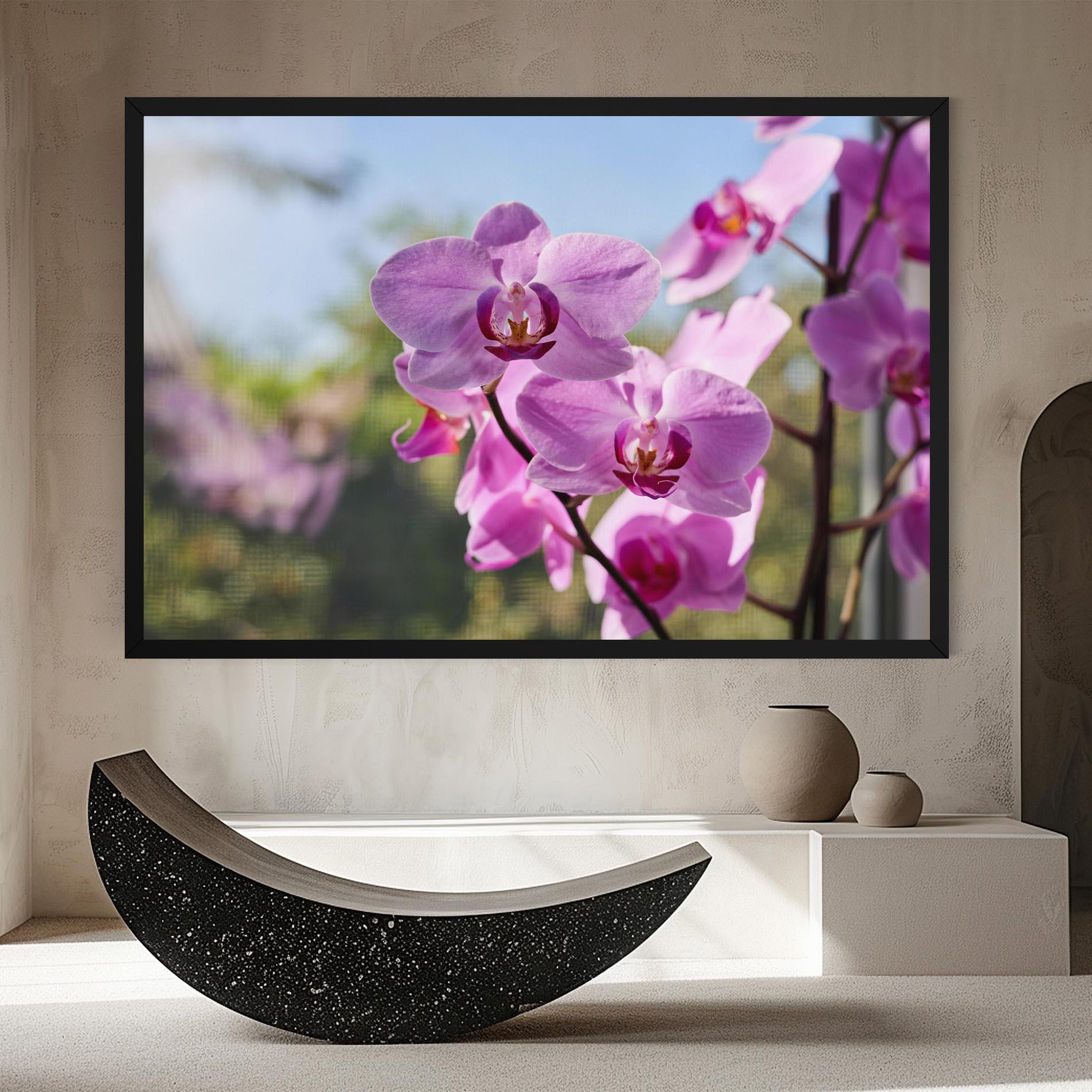 Leinwandbild Orchids In The Garden mockup 8