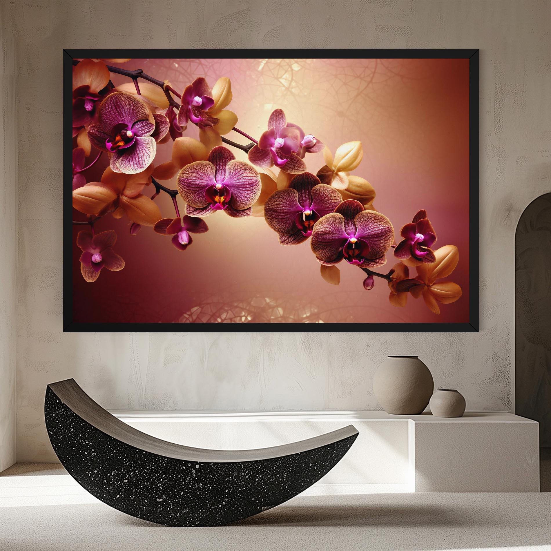 Leinwandbild Purple Cream Orchid mockup 8