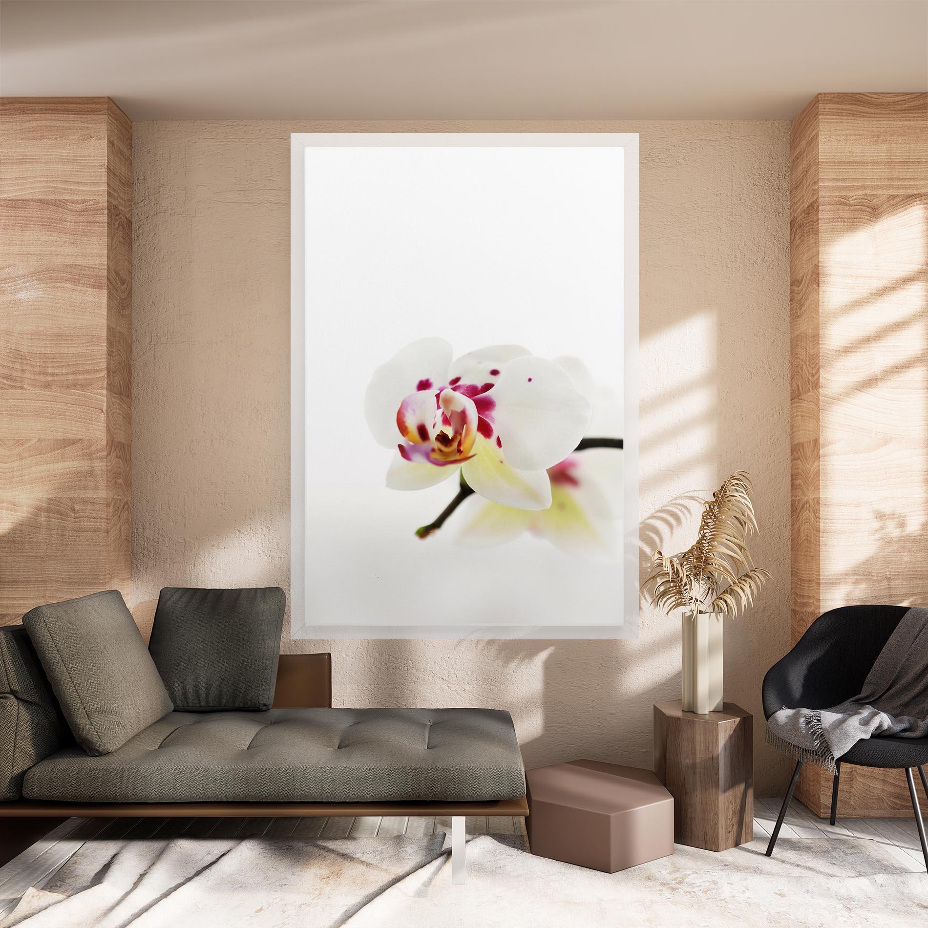 Leinwandbild Clean White Orchid mockup 8