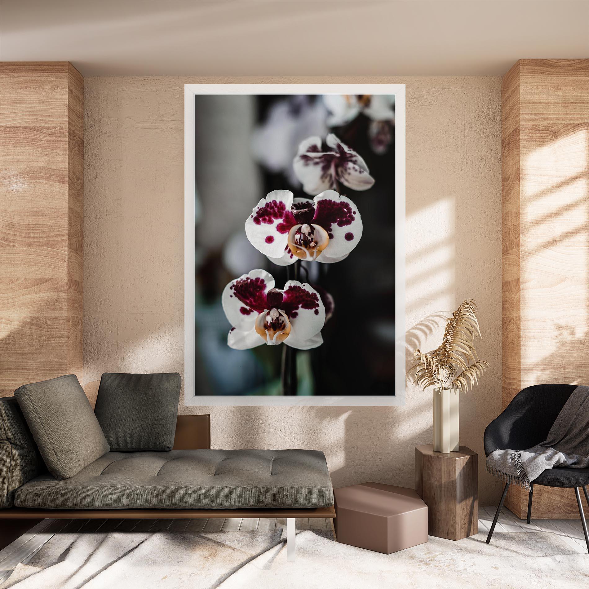 Leinwandbild Dark Purple Orchid mockup 8