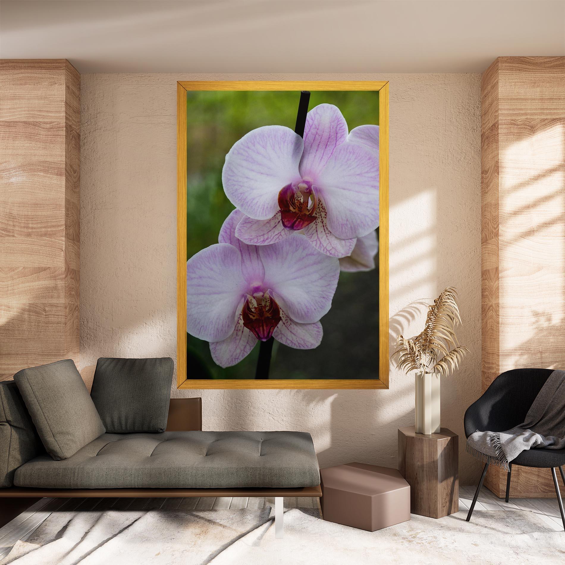 Leinwandbild Garden Light Purple Orchid mockup 8