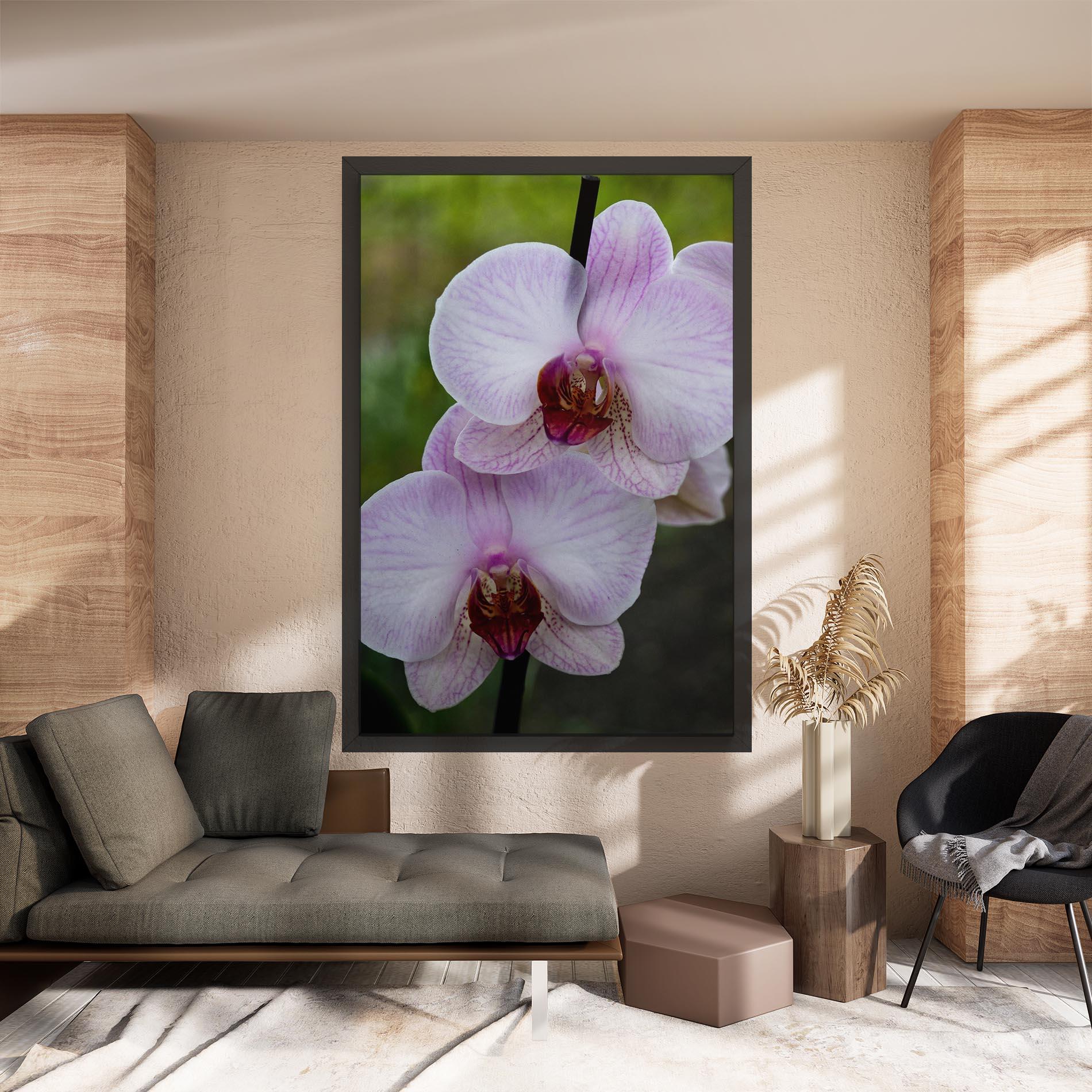 Leinwandbild Garden Light Purple Orchid mockup 8