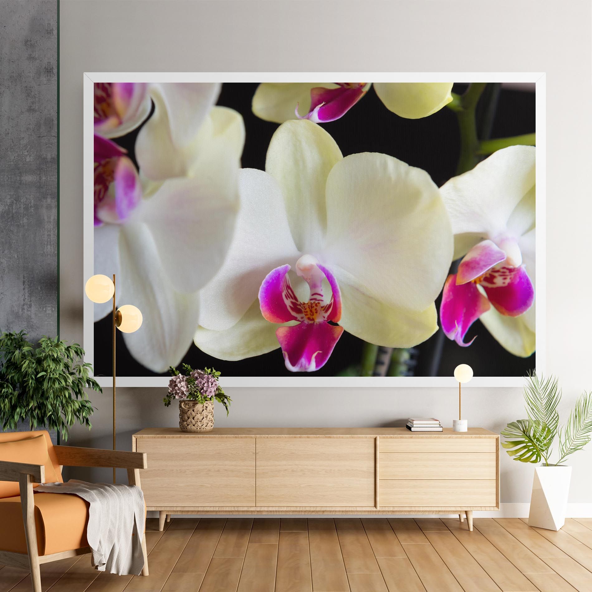 Cream Purple Orchids mockup 9