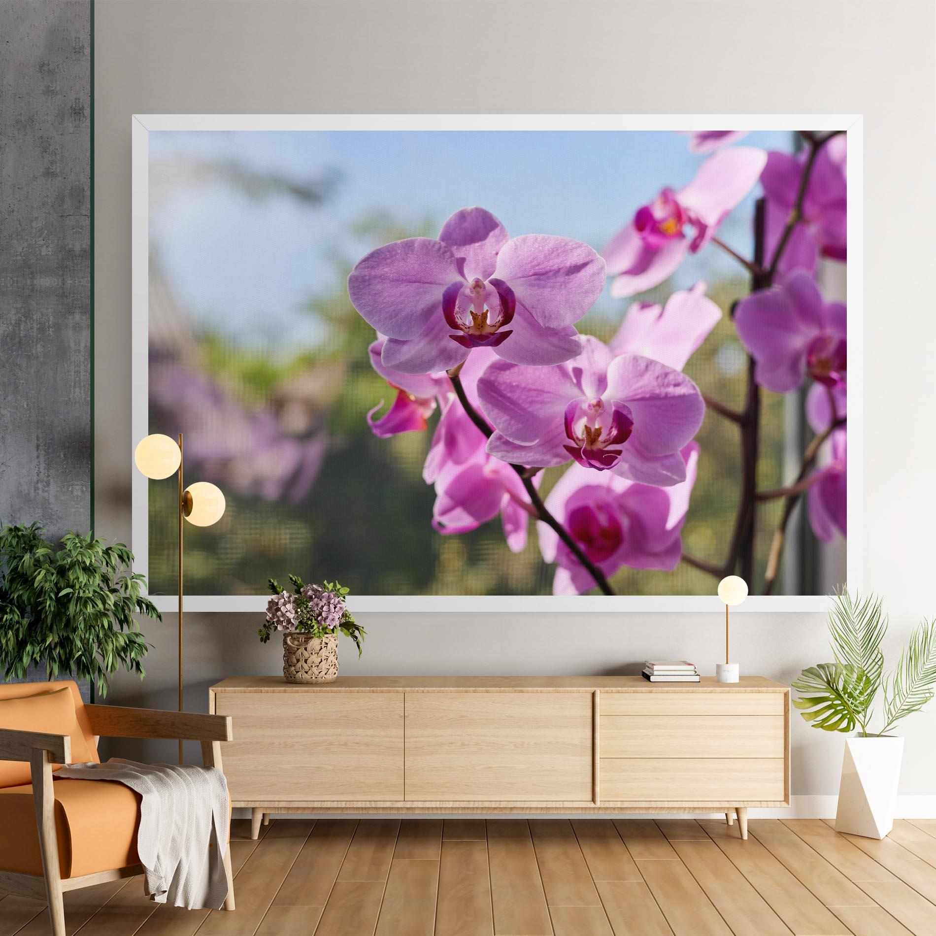 Leinwandbild Orchids In The Garden mockup 9