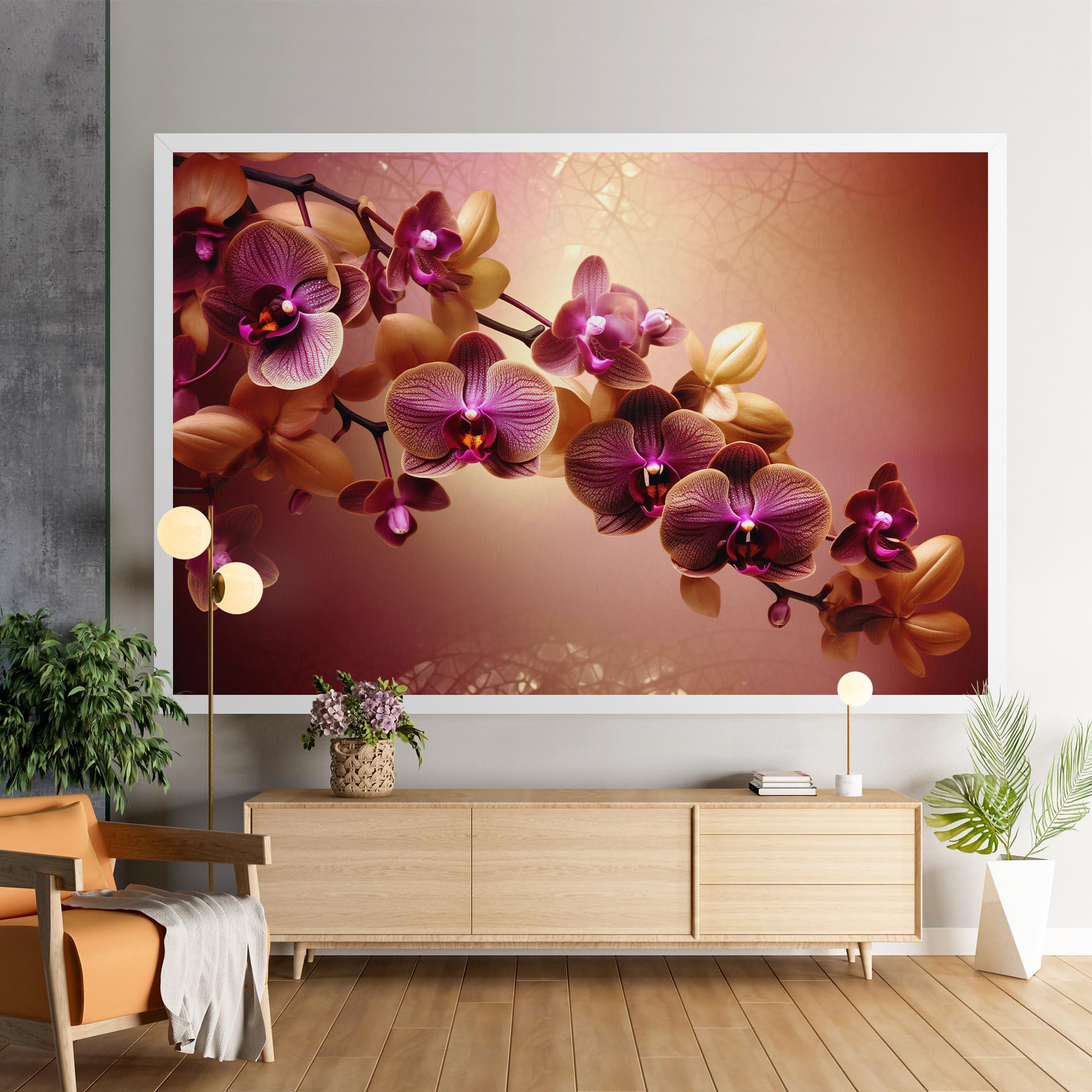Leinwandbild Purple Cream Orchid mockup 9