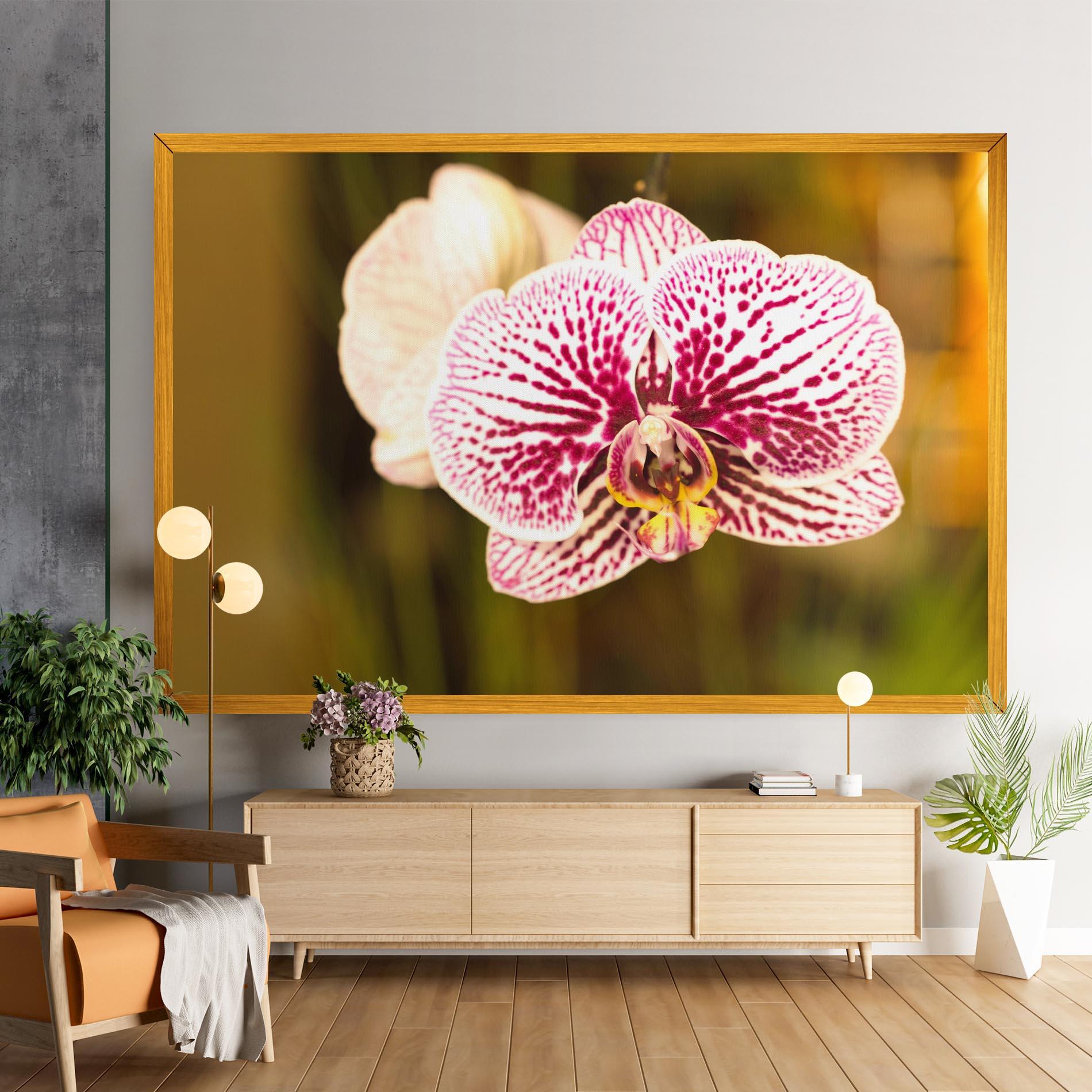 Leinwandbild Garden Orchids mockup 9
