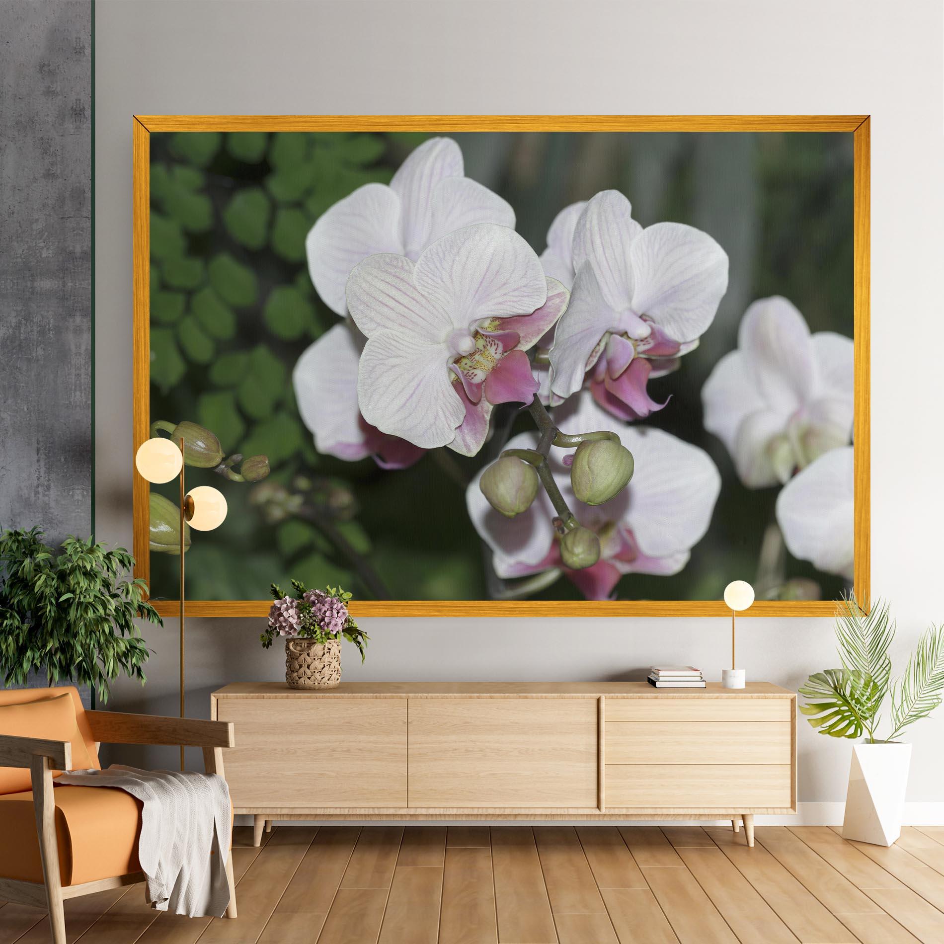 Leinwandbild Orchid Botanical Garden mockup 9