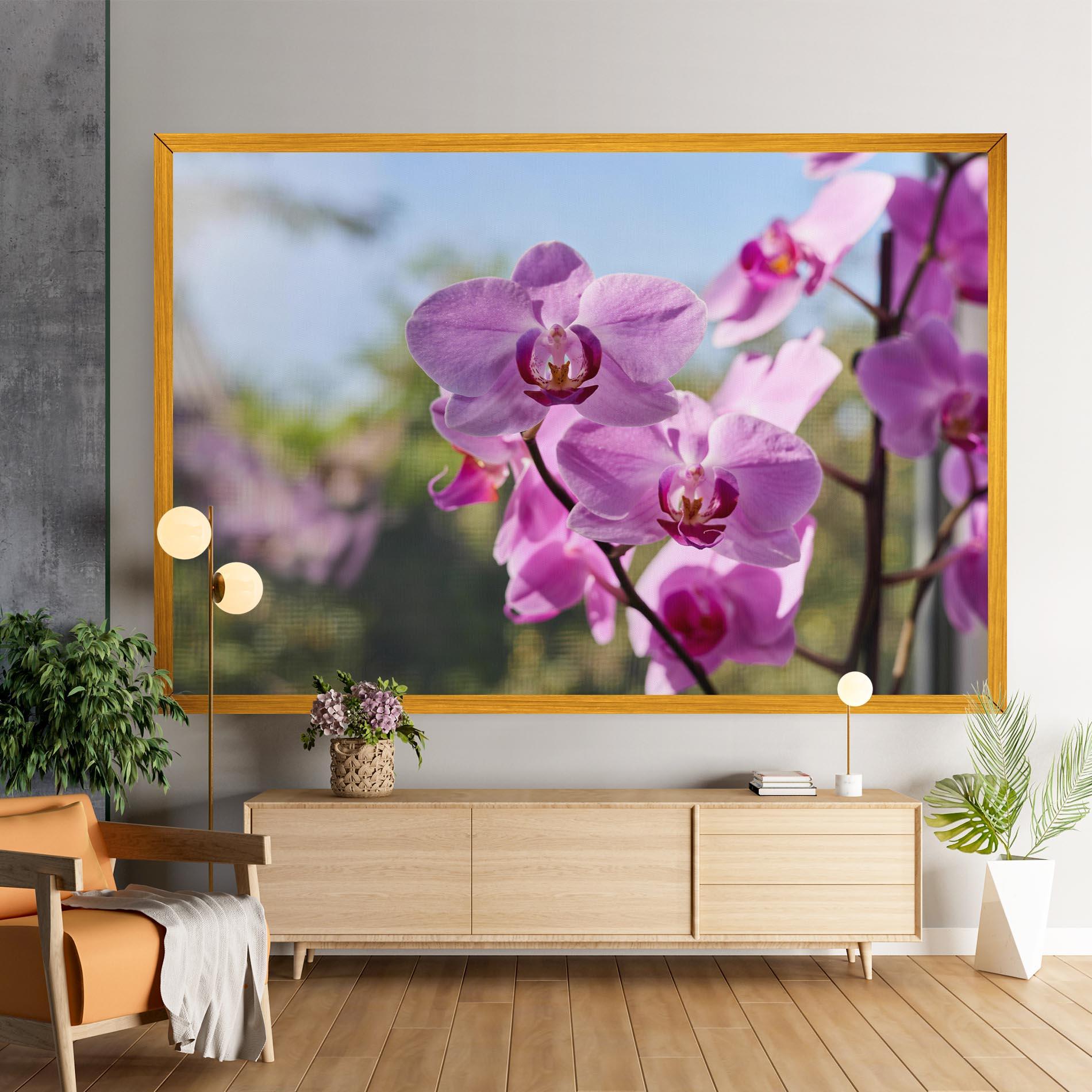 Leinwandbild Orchids In The Garden mockup 9