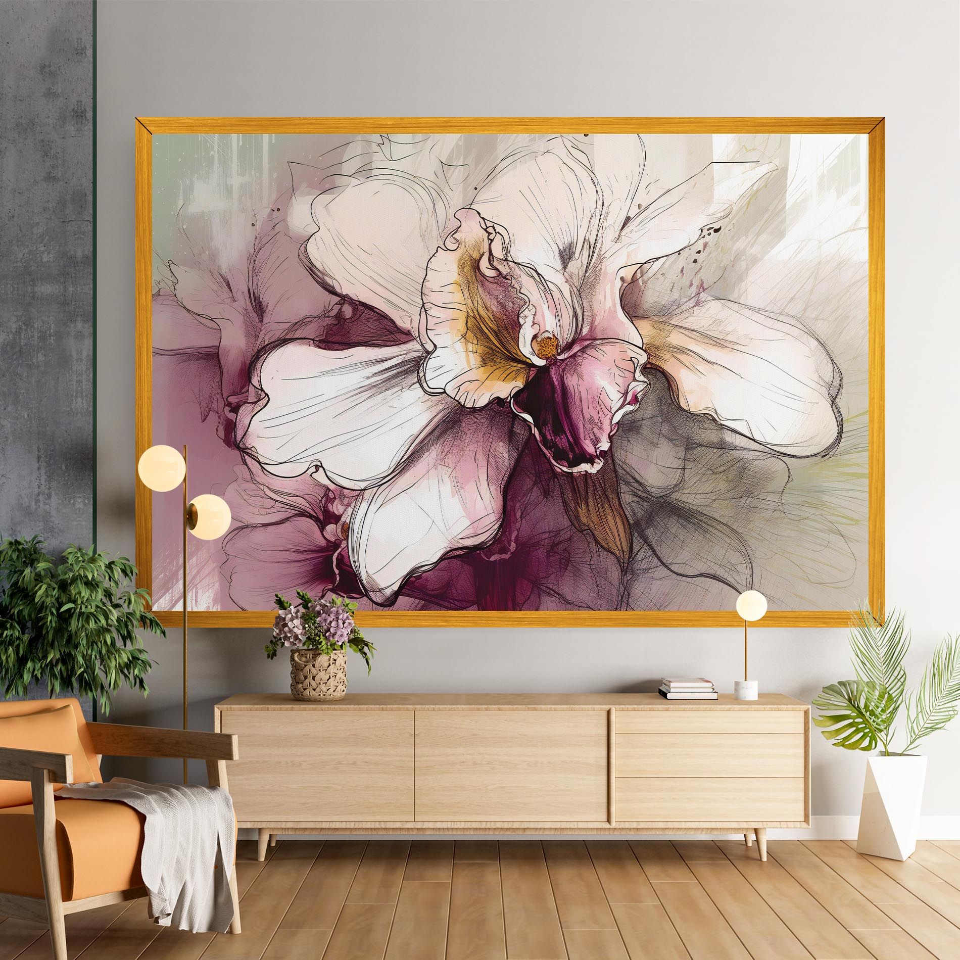 Painted Purple Orchid mockup 9
