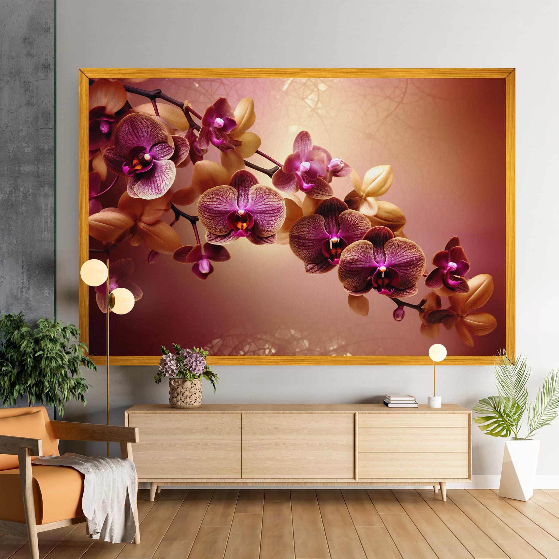Leinwandbild Purple Cream Orchid mockup 9